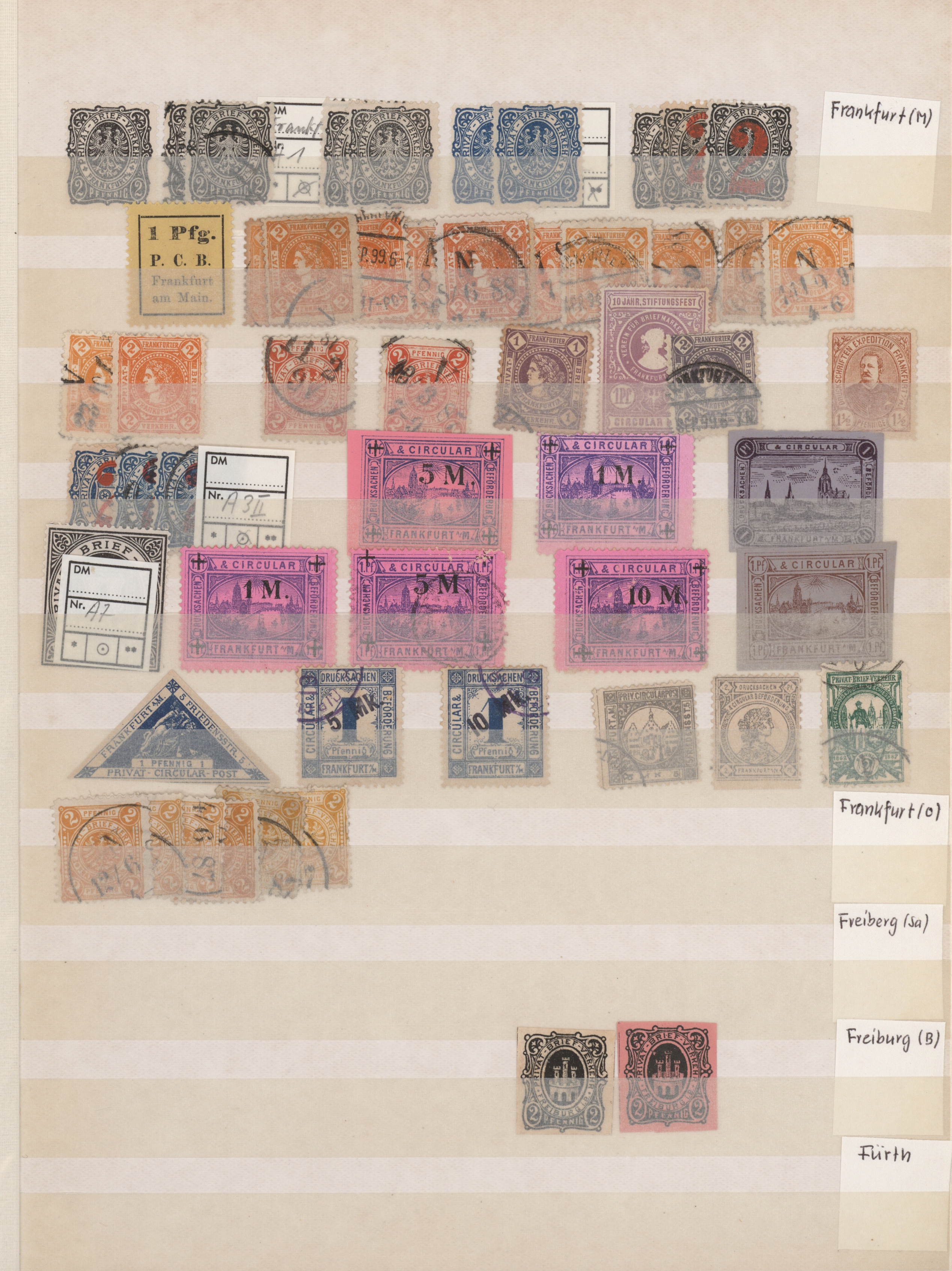 Lot 10779 - Deutsches Reich - Privatpost (Stadtpost) - Auktionshaus Christoph Gärtner GmbH & Co. KG 57th AUCTION - Day 5 Lot 10779 - Deutsches Reich - Privatpost (Stadtpost) - Auktionshaus Christoph Gärtner GmbH & Co. KG 57th AUCTION - Day 5