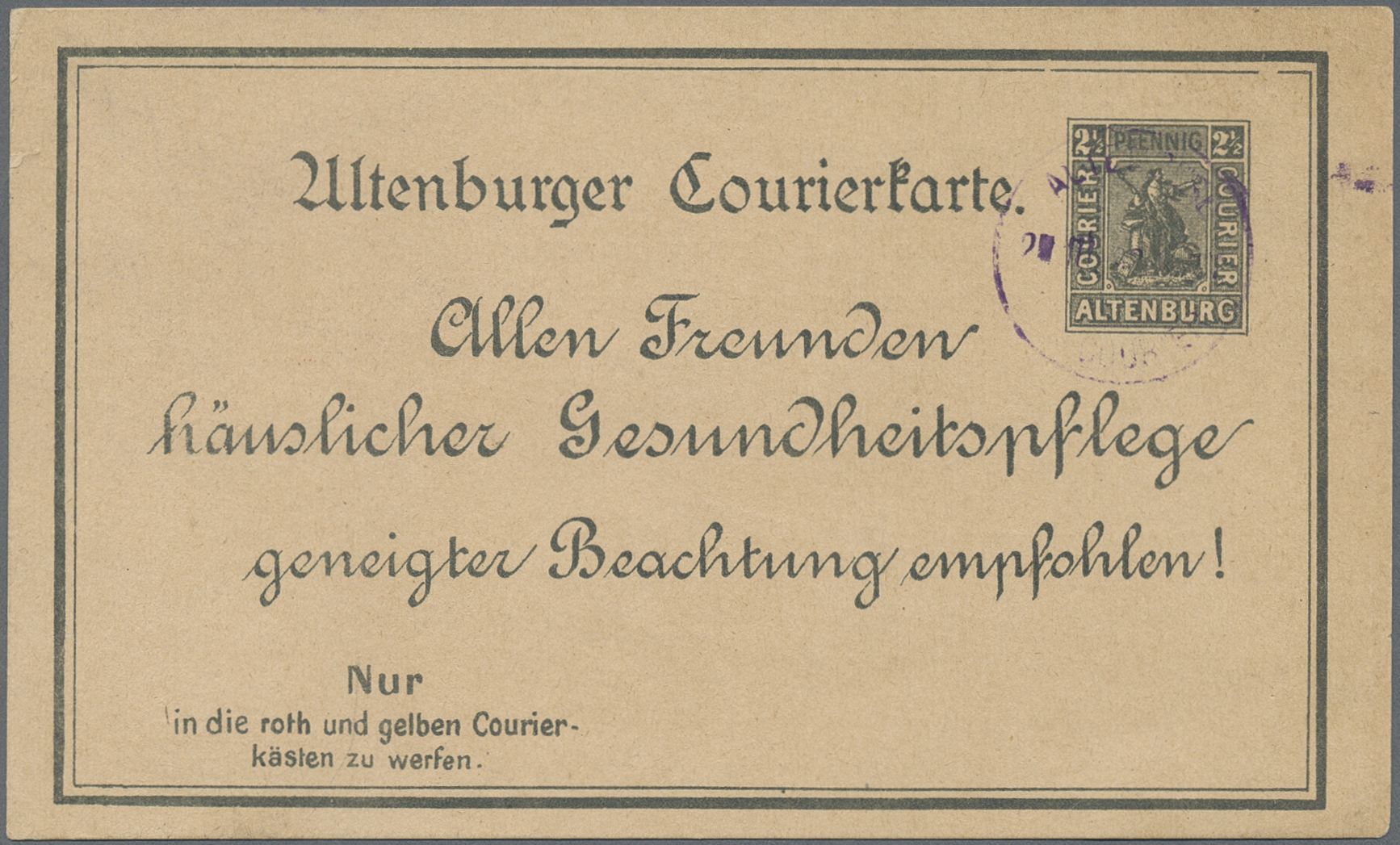 Lot 10207 - Deutsches Reich - Privatpost (Stadtpost) - Auktionshaus Christoph Gärtner GmbH & Co. KG 58th AUCTION - Day 3 Lot 10207 - Deutsches Reich - Privatpost (Stadtpost) - Auktionshaus Christoph Gärtner GmbH & Co. KG 58th AUCTION - Day 3