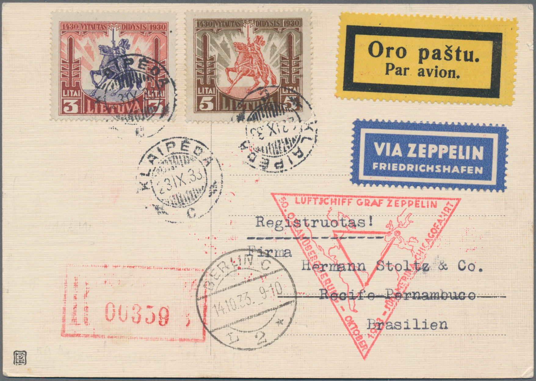 Lot 02323 - zeppelinpost europa - Auktionshaus Christoph Gärtner GmbH & Co. KG 58th AUCTION - Day 2 Lot 02323 - zeppelinpost europa - Auktionshaus Christoph Gärtner GmbH & Co. KG 58th AUCTION - Day 2