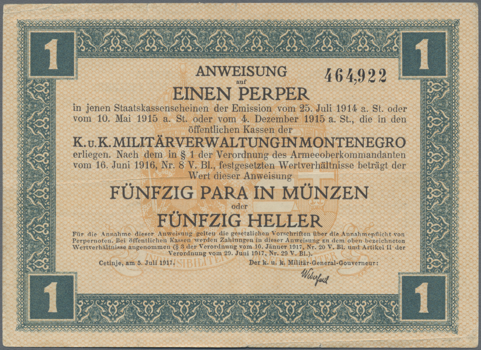 Lot 02077 - Montenegro | Banknoten - Auktionshaus Christoph Gärtner GmbH & Co. KG Sale #45 Banknotes Worldwide Lot 02077 - Montenegro | Banknoten - Auktionshaus Christoph Gärtner GmbH & Co. KG Sale #45 Banknotes Worldwide