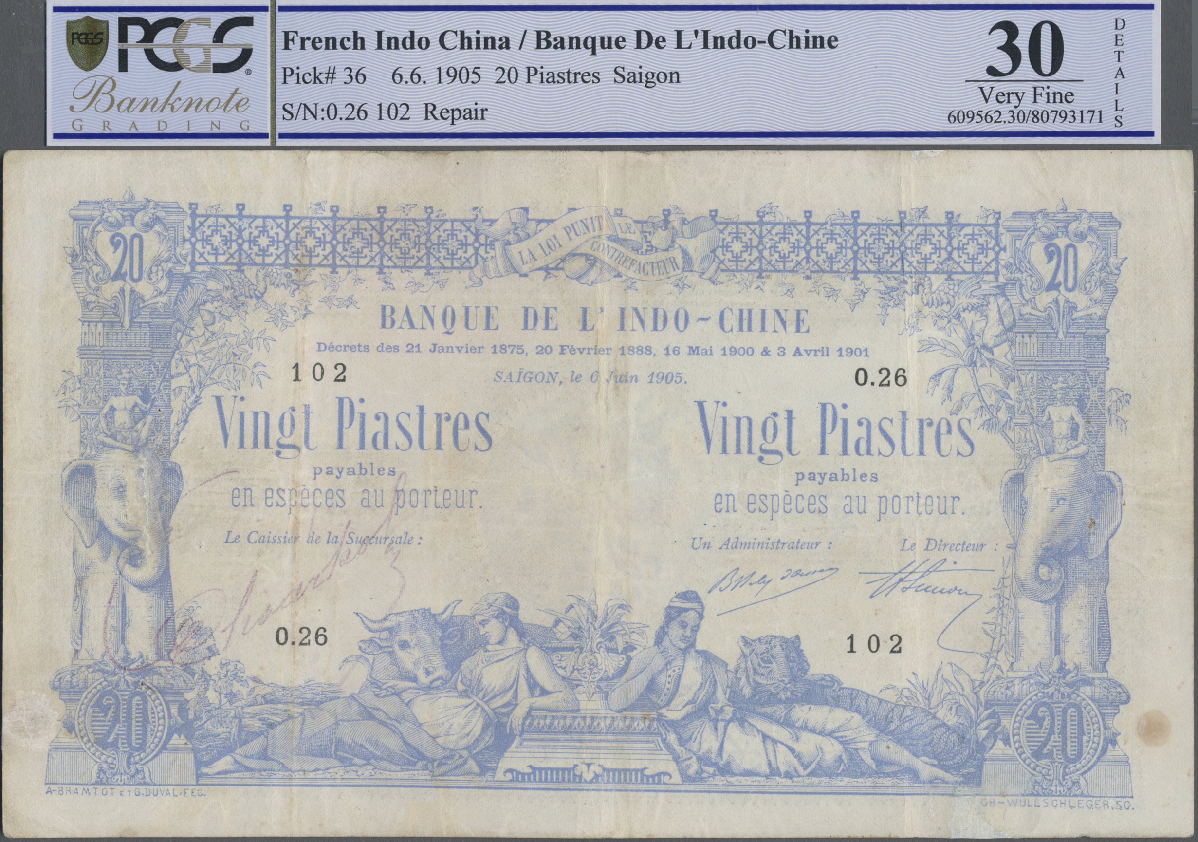 Lot 01626 - French Indochina / Französisch Indochina | Banknoten - Auktionshaus Christoph Gärtner GmbH & Co. KG Sale #45 Banknotes Worldwide Lot 01626 - French Indochina / Französisch Indochina | Banknoten - Auktionshaus Christoph Gärtner GmbH & Co. KG Sale #45 Banknotes Worldwide