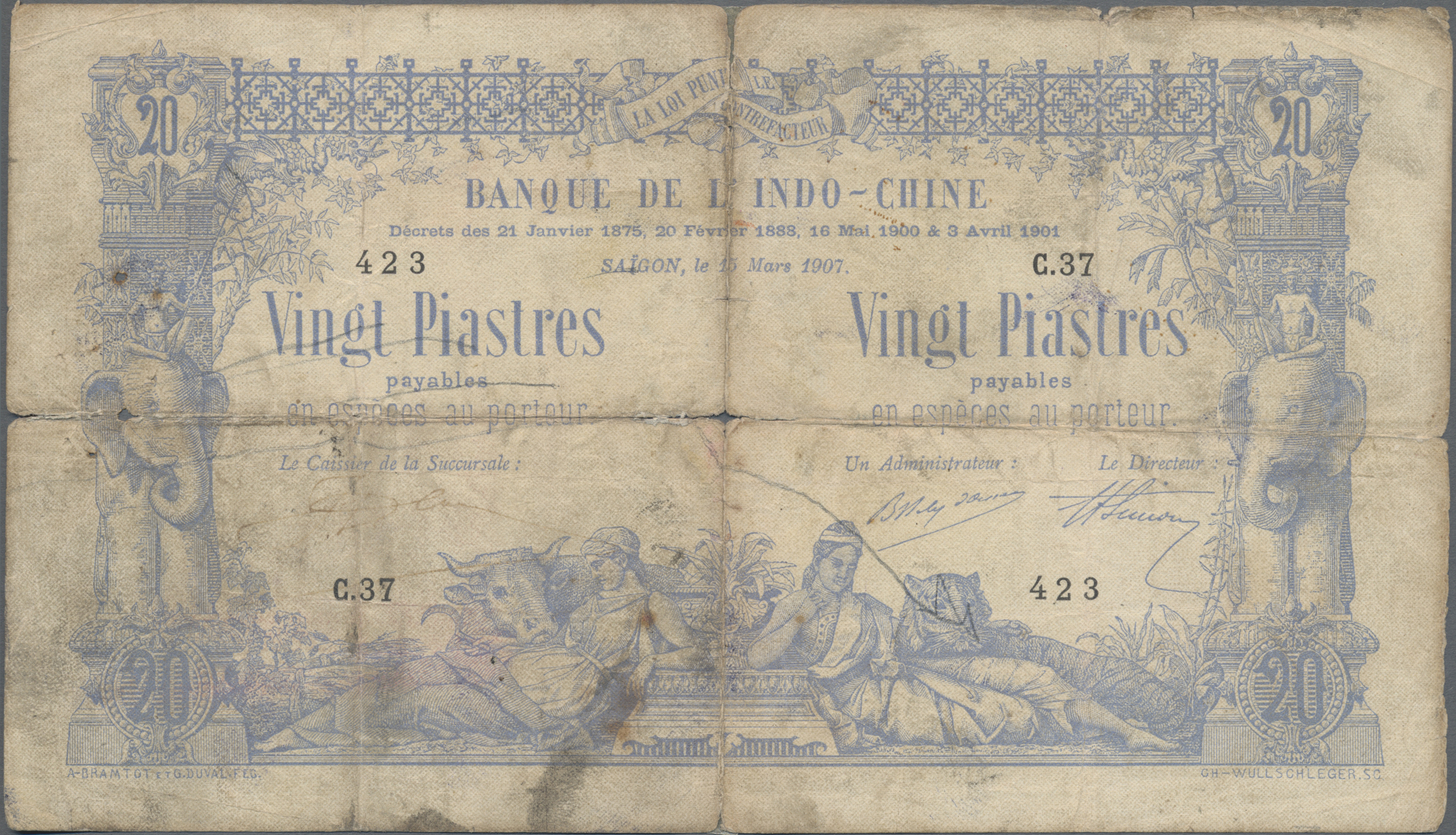 Lot 01627 - French Indochina / Französisch Indochina | Banknoten - Auktionshaus Christoph Gärtner GmbH & Co. KG Sale #45 Banknotes Worldwide Lot 01627 - French Indochina / Französisch Indochina | Banknoten - Auktionshaus Christoph Gärtner GmbH & Co. KG Sale #45 Banknotes Worldwide