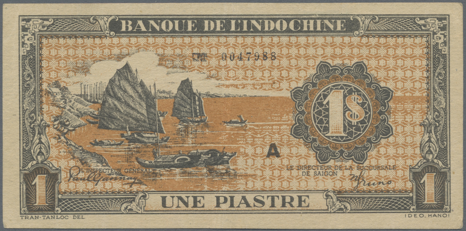 Lot 01643 - French Indochina / Französisch Indochina | Banknoten - Auktionshaus Christoph Gärtner GmbH & Co. KG Sale #45 Banknotes Worldwide Lot 01643 - French Indochina / Französisch Indochina | Banknoten - Auktionshaus Christoph Gärtner GmbH & Co. KG Sale #45 Banknotes Worldwide