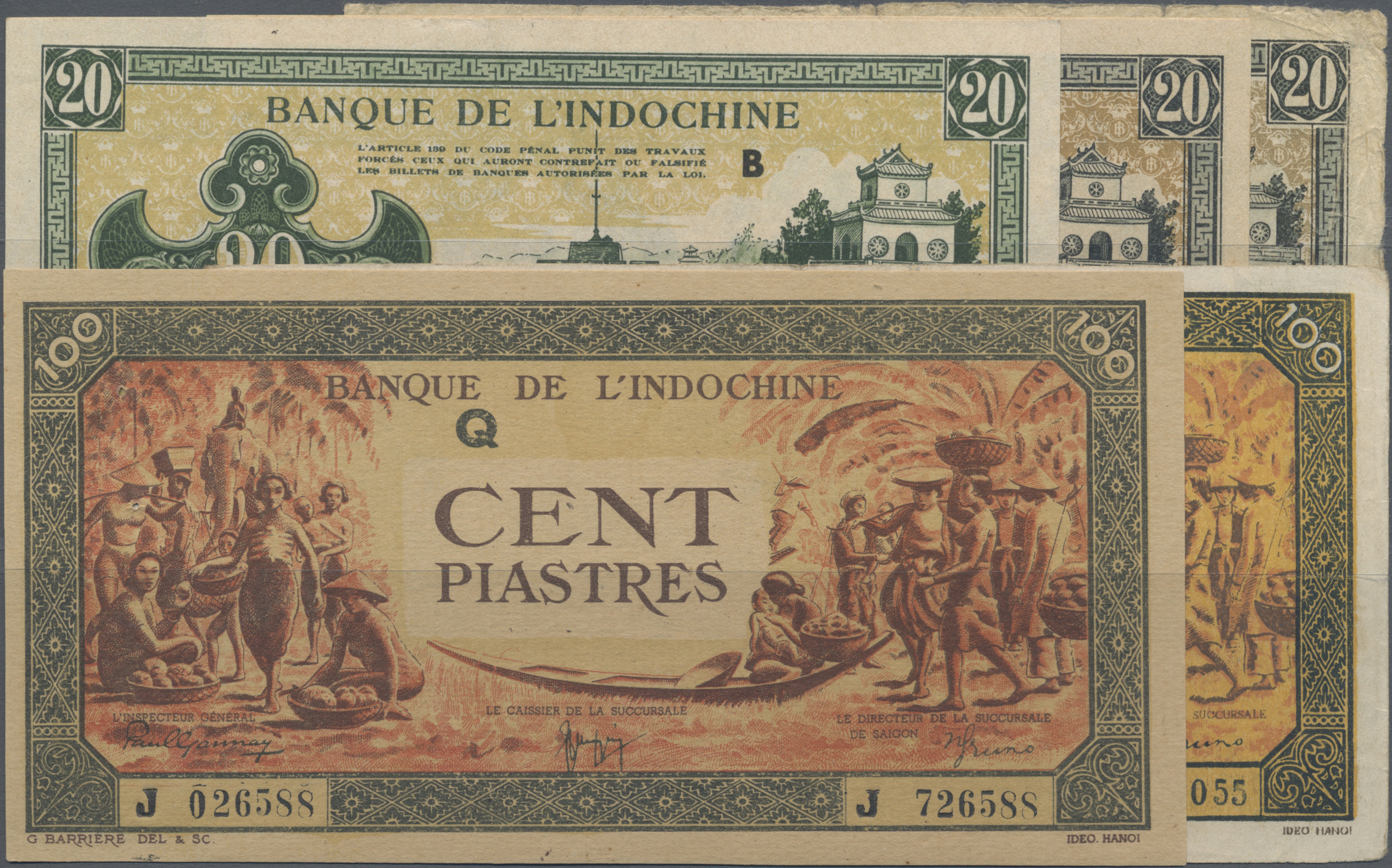 Lot 01646 - French Indochina / Französisch Indochina | Banknoten - Auktionshaus Christoph Gärtner GmbH & Co. KG Sale #45 Banknotes Worldwide Lot 01646 - French Indochina / Französisch Indochina | Banknoten - Auktionshaus Christoph Gärtner GmbH & Co. KG Sale #45 Banknotes Worldwide