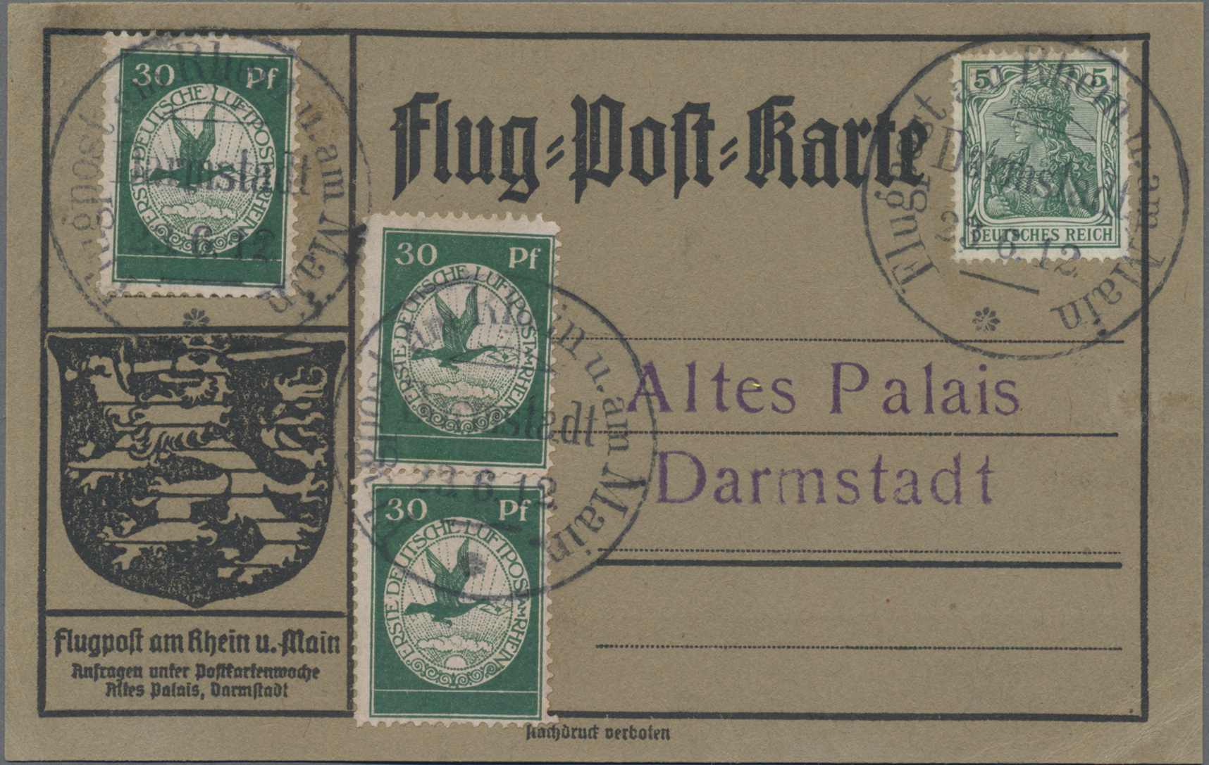 Lot 08003 - flugpost deutschland  -  Auktionshaus Christoph Gärtner GmbH & Co. KG 56th AUCTION - Day 4