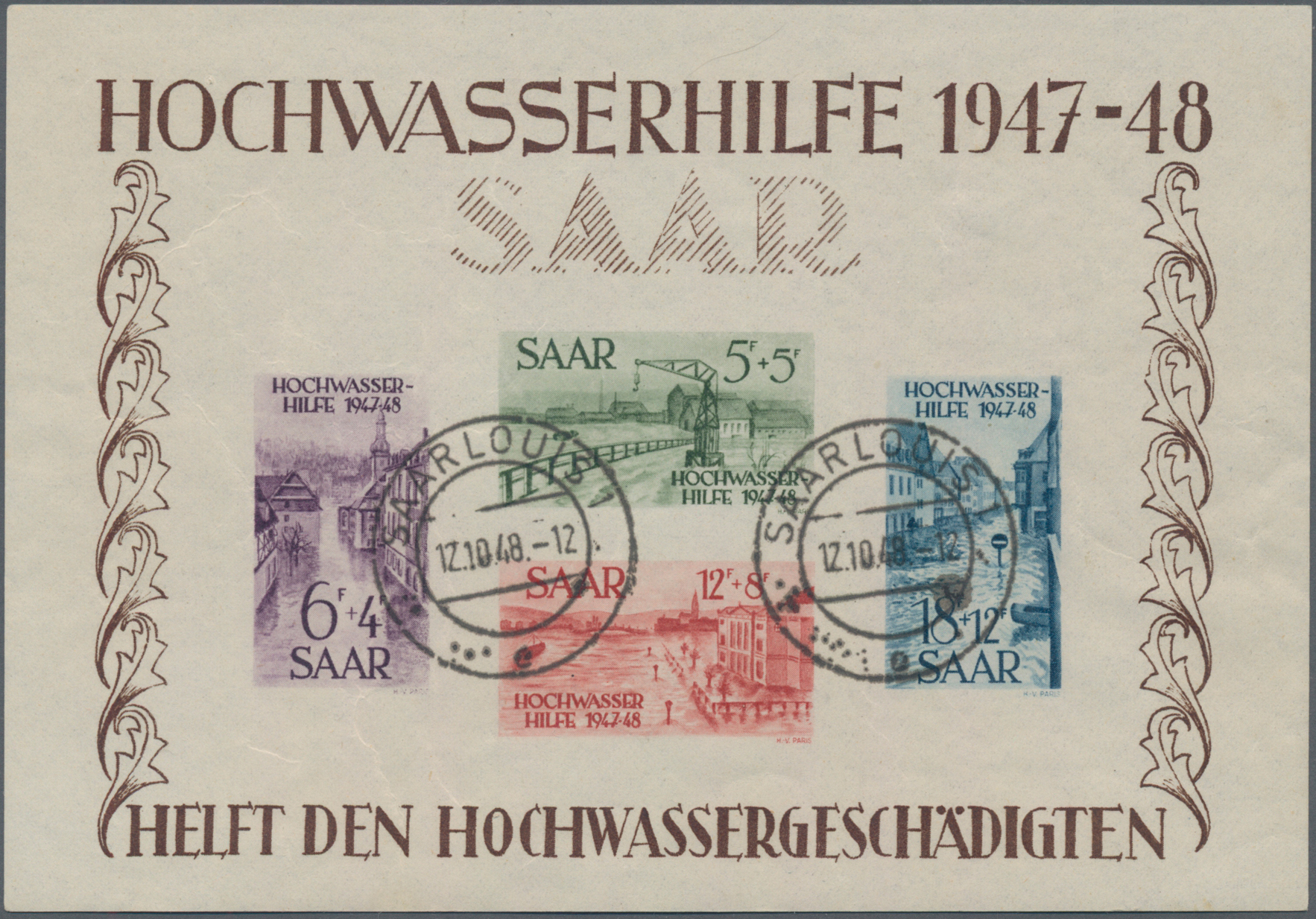 Lot 06522 - Saarland (1947/56) - Auktionshaus Christoph Gärtner GmbH & Co. KG 58th AUCTION - Day 2 Lot 06522 - Saarland (1947/56) - Auktionshaus Christoph Gärtner GmbH & Co. KG 58th AUCTION - Day 2