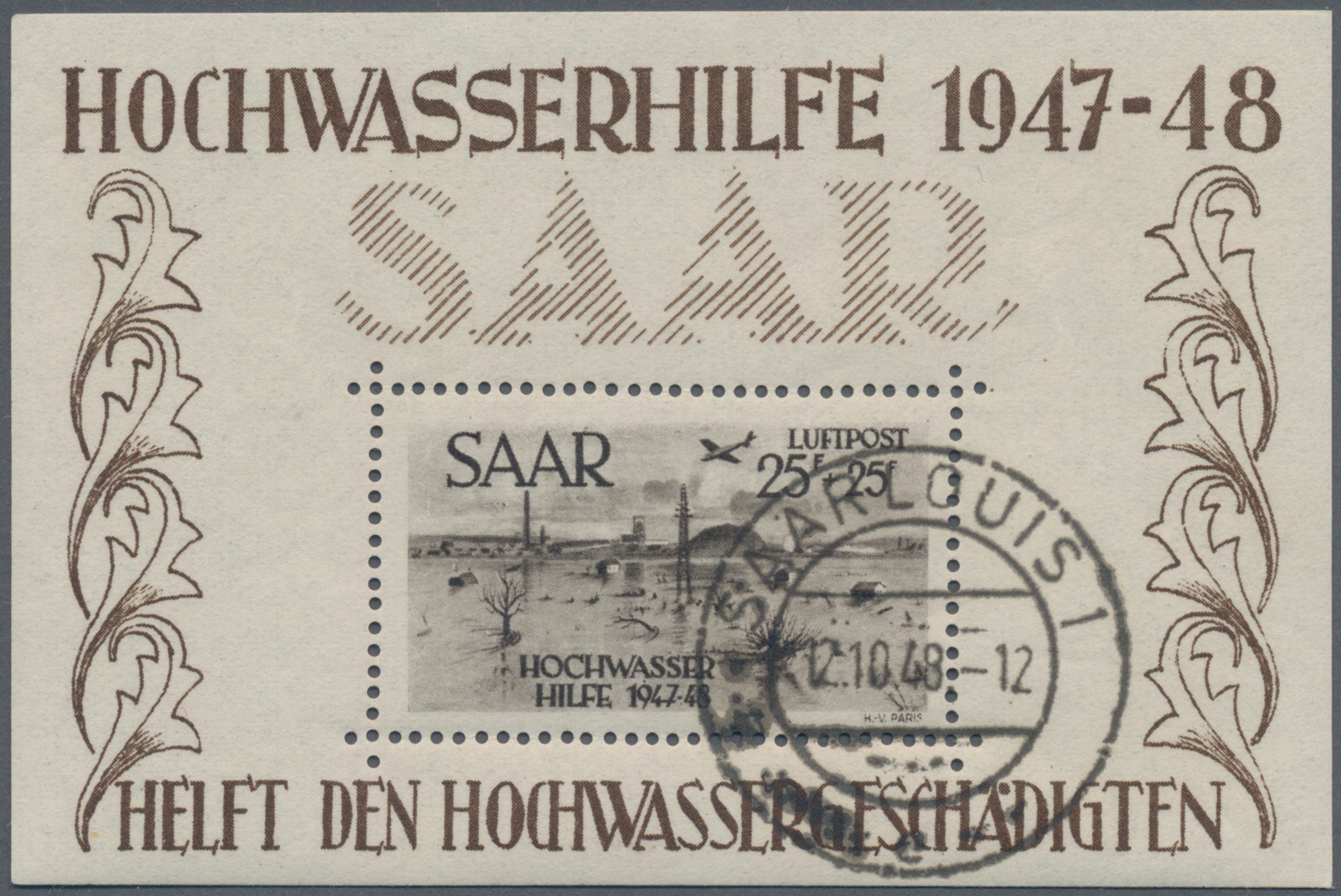 Lot 06526 - Saarland (1947/56) - Auktionshaus Christoph Gärtner GmbH & Co. KG 58th AUCTION - Day 2 Lot 06526 - Saarland (1947/56) - Auktionshaus Christoph Gärtner GmbH & Co. KG 58th AUCTION - Day 2