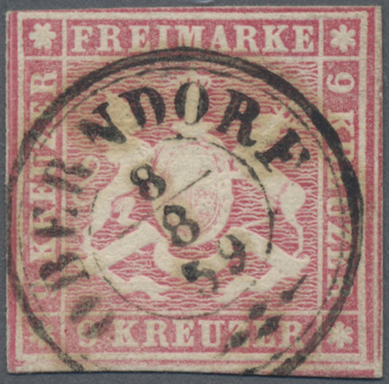 Lot 04832 - Württemberg - Marken und Briefe  -  Auktionshaus Christoph Gärtner GmbH & Co. KG 57th AUCTION - Day 3