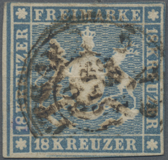 Lot 04834 - Württemberg - Marken und Briefe  -  Auktionshaus Christoph Gärtner GmbH & Co. KG 57th AUCTION - Day 3