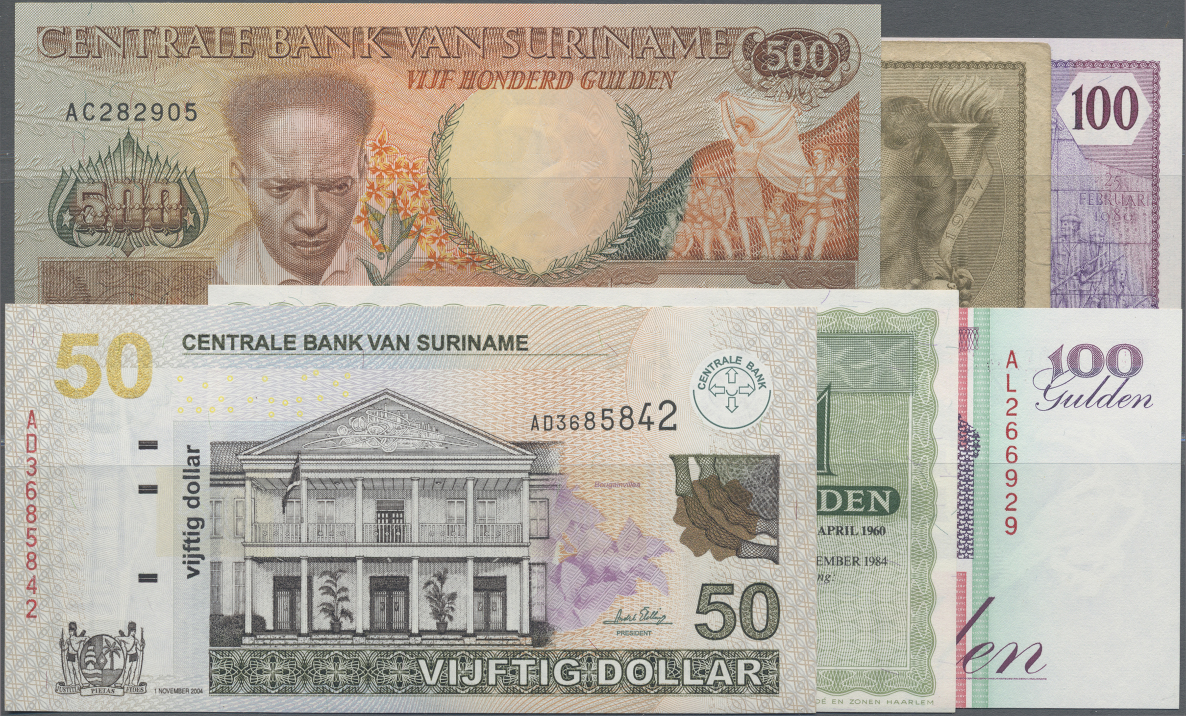 Lot 00470 - Suriname | Banknoten - Auktionshaus Christoph Gärtner GmbH & Co. KG 55th AUCTION - Day 1 Lot 00470 - Suriname | Banknoten - Auktionshaus Christoph Gärtner GmbH & Co. KG 55th AUCTION - Day 1