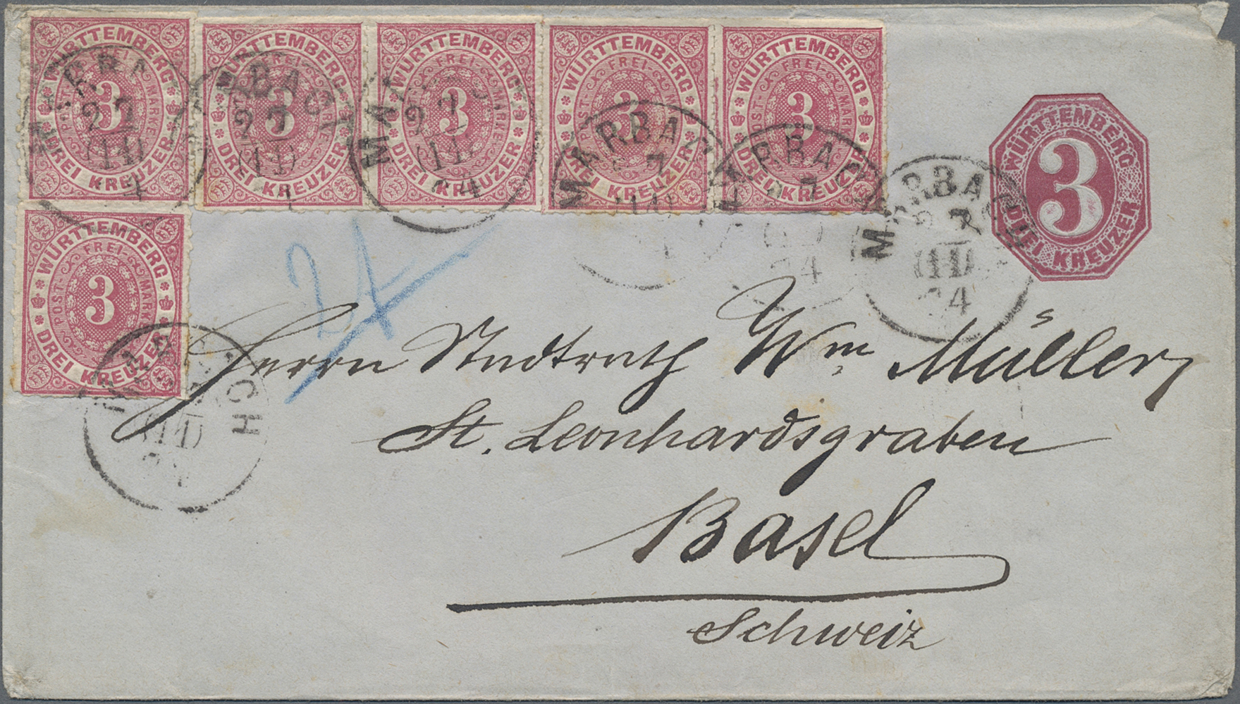Lot 04725 - württemberg - ganzsachen  -  Auktionshaus Christoph Gärtner GmbH & Co. KG 56th AUCTION - Day 3