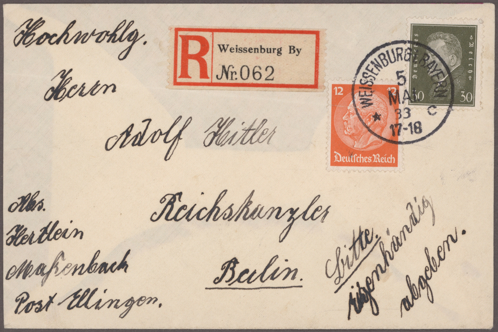 Lot 11185 - Deutsches Reich - 3. Reich  -  Auktionshaus Christoph Gärtner GmbH & Co. KG 54th AUCTION - Day 5