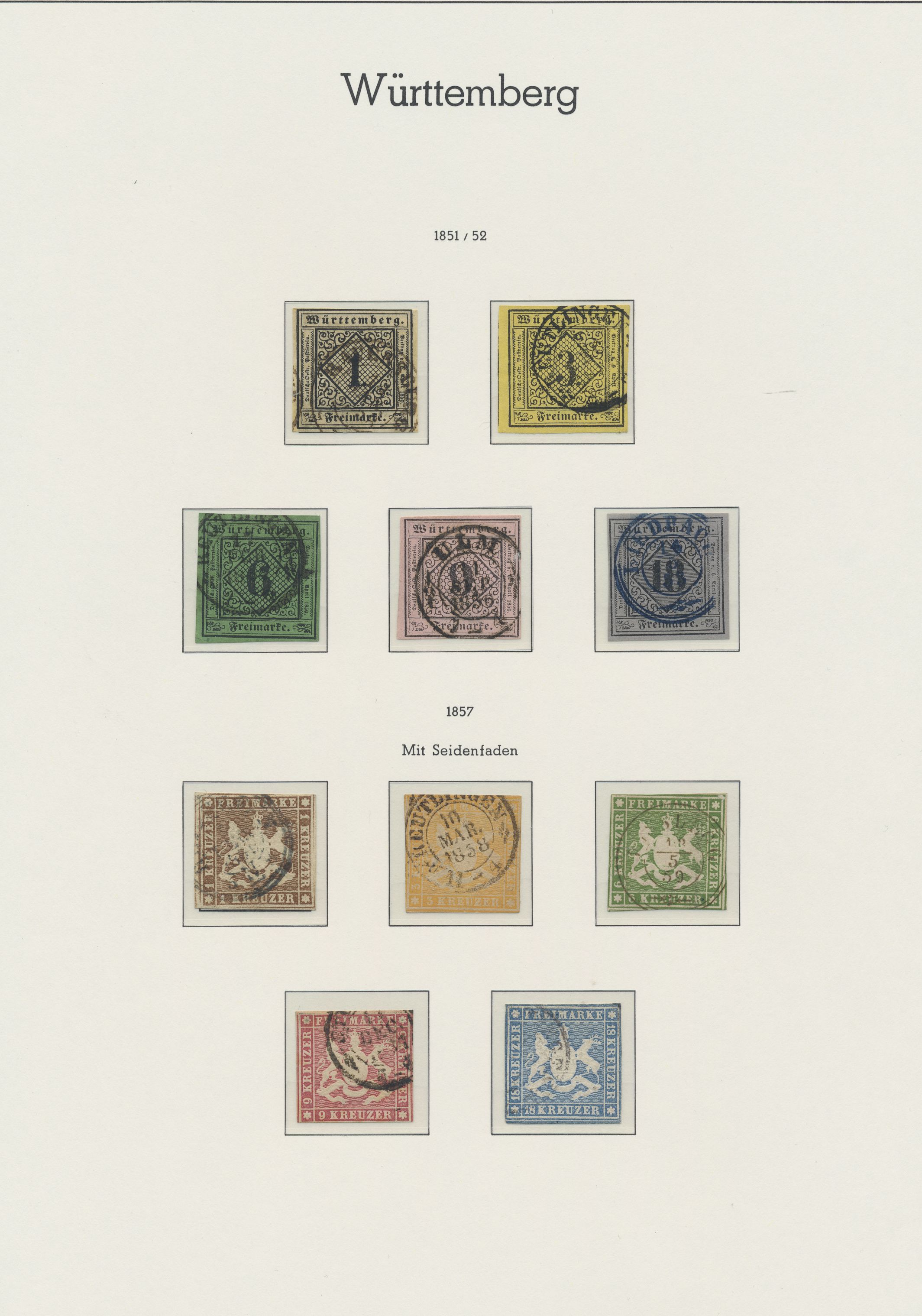 Lot 10790 - Württemberg - Marken und Briefe - Auktionshaus Christoph Gärtner GmbH & Co. KG 56th AUCTION - Day 5 Lot 10790 - Württemberg - Marken und Briefe - Auktionshaus Christoph Gärtner GmbH & Co. KG 56th AUCTION - Day 5