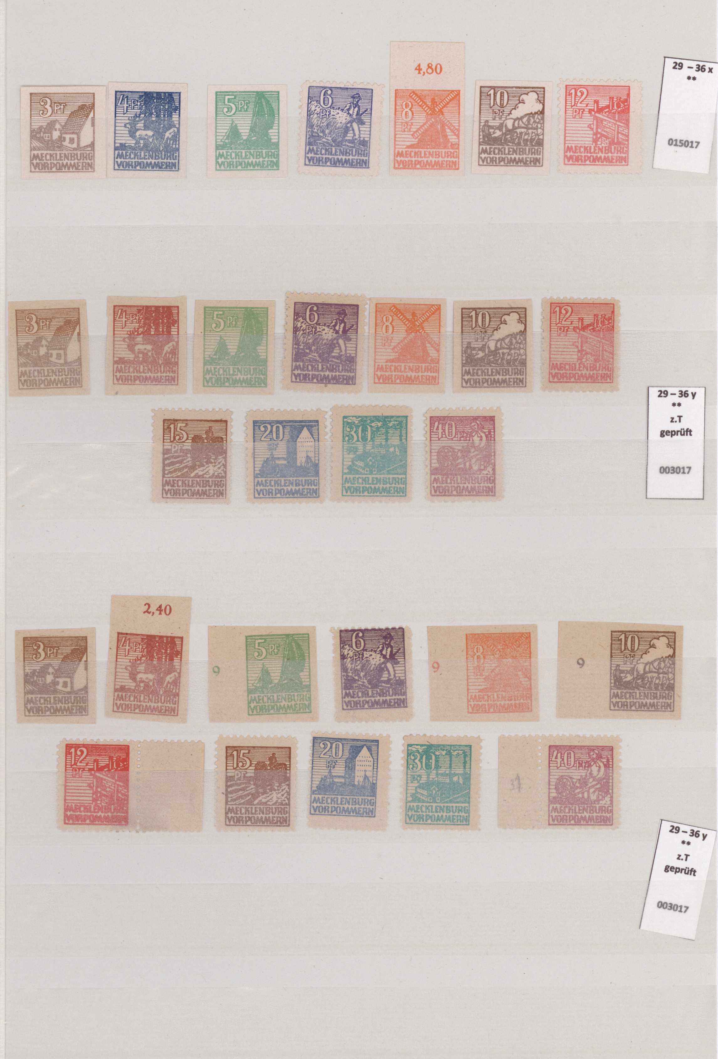 Lot 14829 - Sowjetische Zone - Mecklenburg-Vorpommern  -  Auktionshaus Christoph Gärtner GmbH & Co. KG 58th AUCTION - Day 5