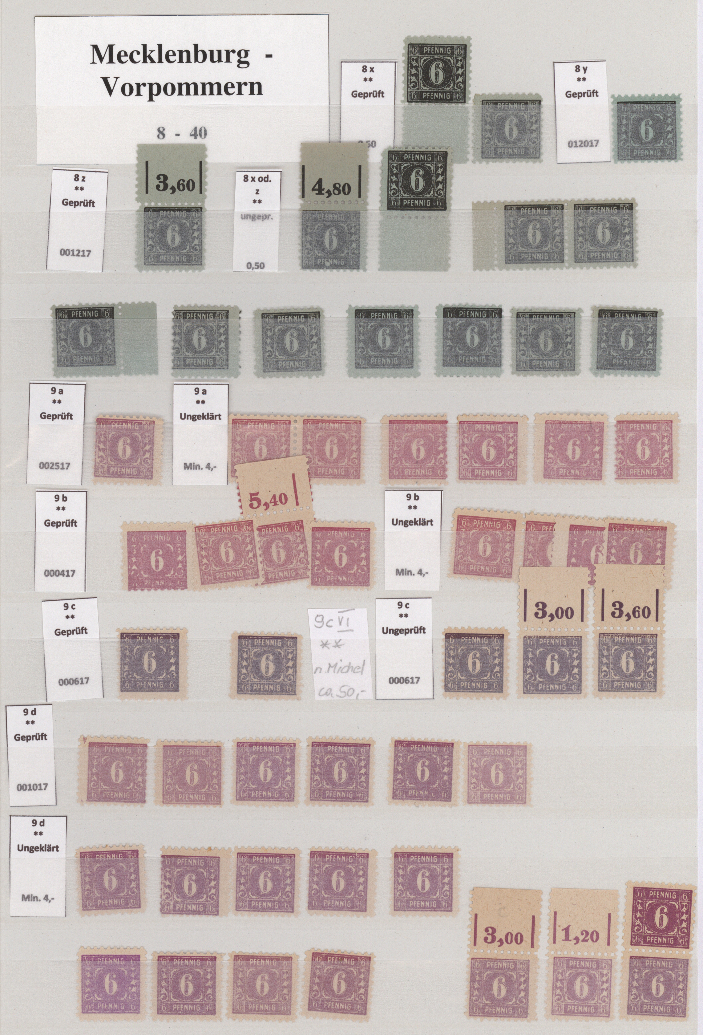 Lot 14827 - Sowjetische Zone - Mecklenburg-Vorpommern  -  Auktionshaus Christoph Gärtner GmbH & Co. KG 58th AUCTION - Day 5