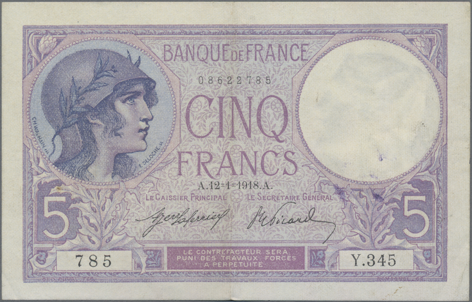 Lot 00389 - France / Frankreich | Banknoten  -  Auktionshaus Christoph Gärtner GmbH & Co. KG 54th AUCTION - Day 1 Coins & Banknotes