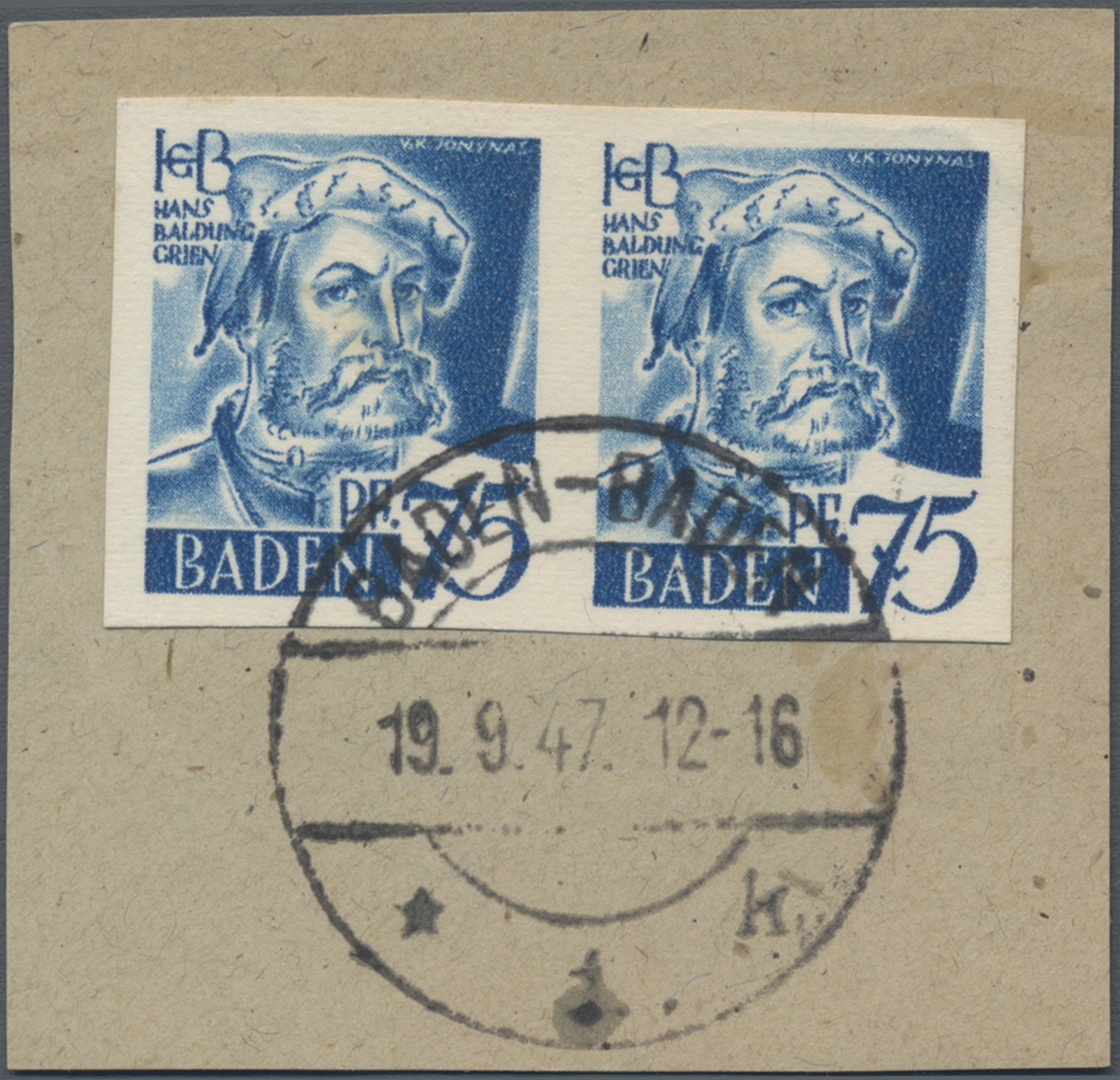Lot 1867 - Französische Zone - Baden - Auktionshaus Edgar Mohrmann & Co. Internat. Briefmarken-Auktionen GmhH Auction #211 Lot 1867 - Französische Zone - Baden - Auktionshaus Edgar Mohrmann & Co. Internat. Briefmarken-Auktionen GmhH Auction #211