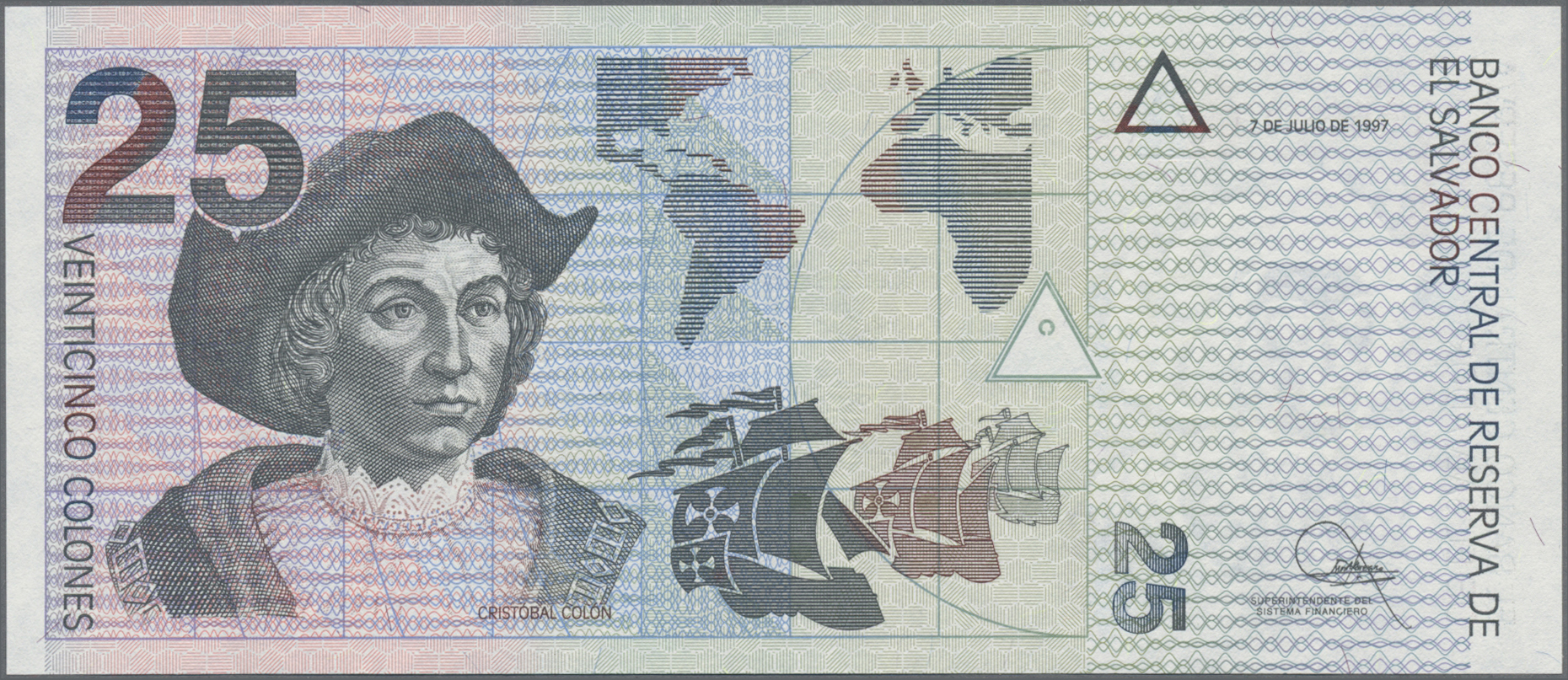 Lot 01119 - El Salvador | Banknoten - Auktionshaus Christoph Gärtner GmbH & Co. KG 58th AUCTION - Day 1 Lot 01119 - El Salvador | Banknoten - Auktionshaus Christoph Gärtner GmbH & Co. KG 58th AUCTION - Day 1
