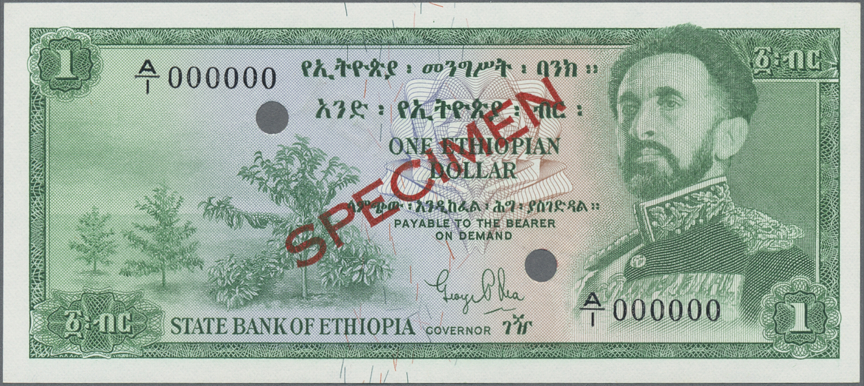 Lot 01133 - Ethiopia / Äthiopien | Banknoten  -  Auktionshaus Christoph Gärtner GmbH & Co. KG 58th AUCTION - Day 1
