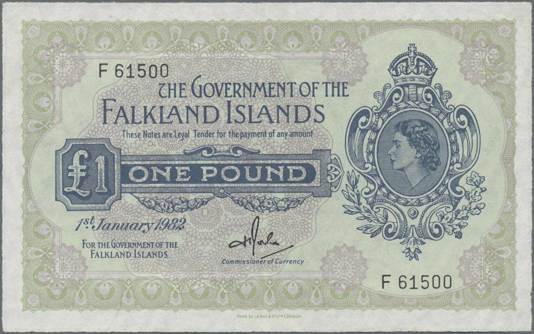 Lot 01140 - Falkland Islands / Falkland Inseln | Banknoten  -  Auktionshaus Christoph Gärtner GmbH & Co. KG 58th AUCTION - Day 1