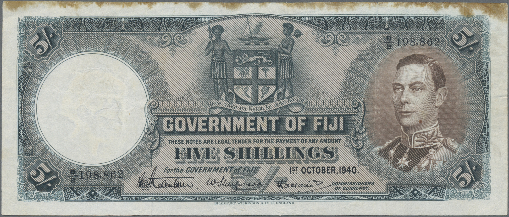 Lot 01142 - Fiji | Banknoten  -  Auktionshaus Christoph Gärtner GmbH & Co. KG 58th AUCTION - Day 1