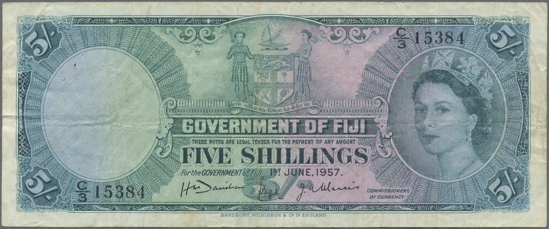 Lot 01145 - Fiji | Banknoten  -  Auktionshaus Christoph Gärtner GmbH & Co. KG 58th AUCTION - Day 1