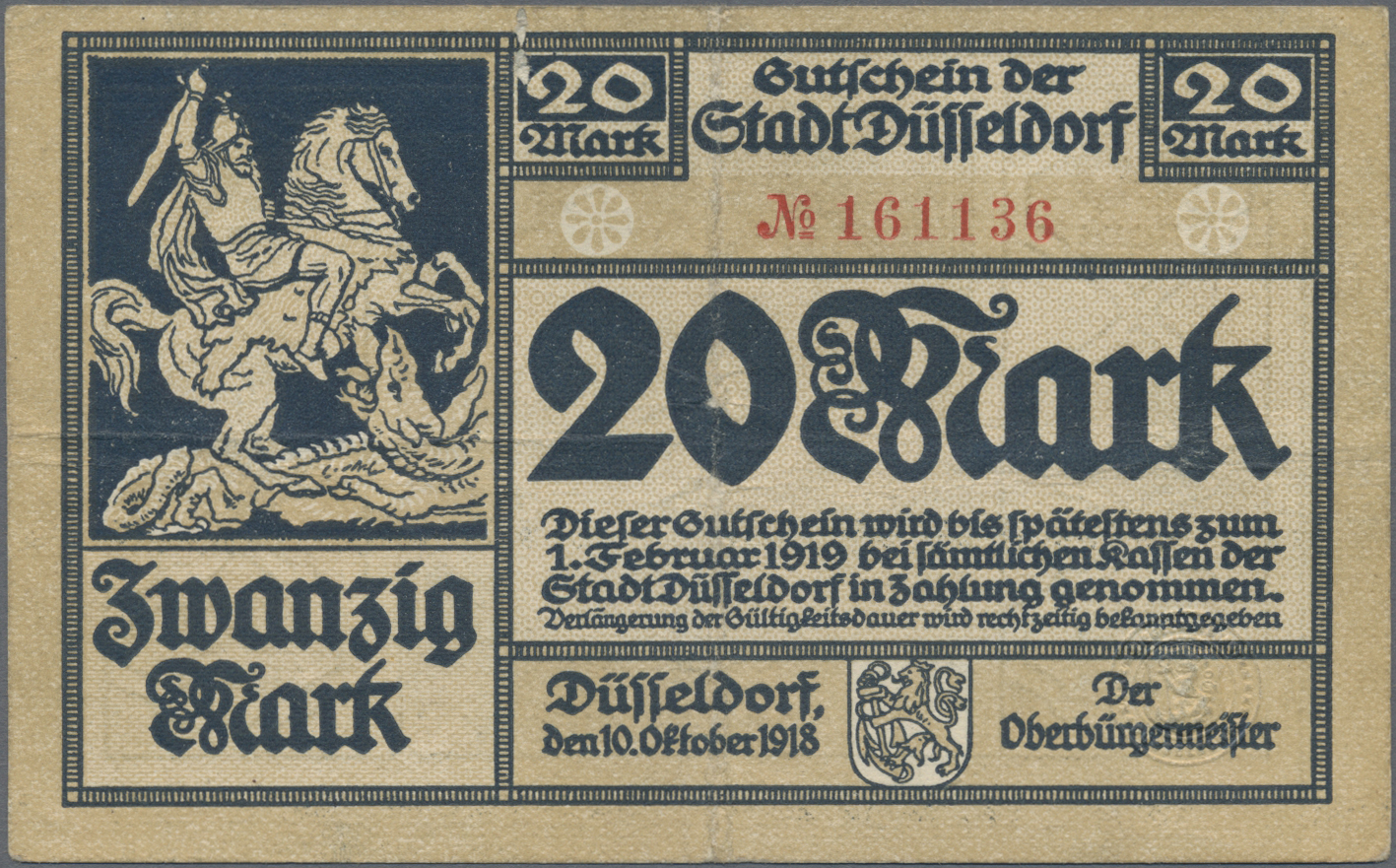 Lot 1710 - Deutschland - Notgeld - Rheinland | Banknoten  -  Auktionshaus Christoph Gärtner GmbH & Co. KG  59th AUCTION - day 2