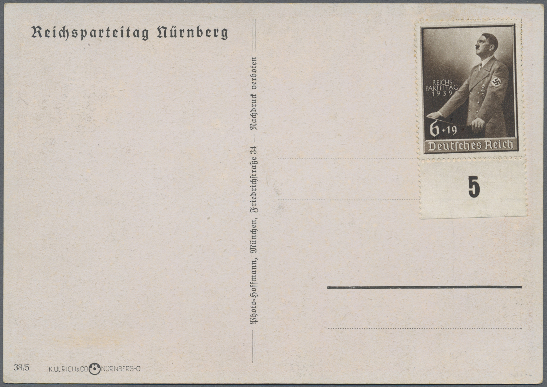 Lot 13781 - Ansichtskarten: Propaganda  -  Auktionshaus Christoph Gärtner GmbH & Co. KG 50th Auction Anniversary Auction - Day 4