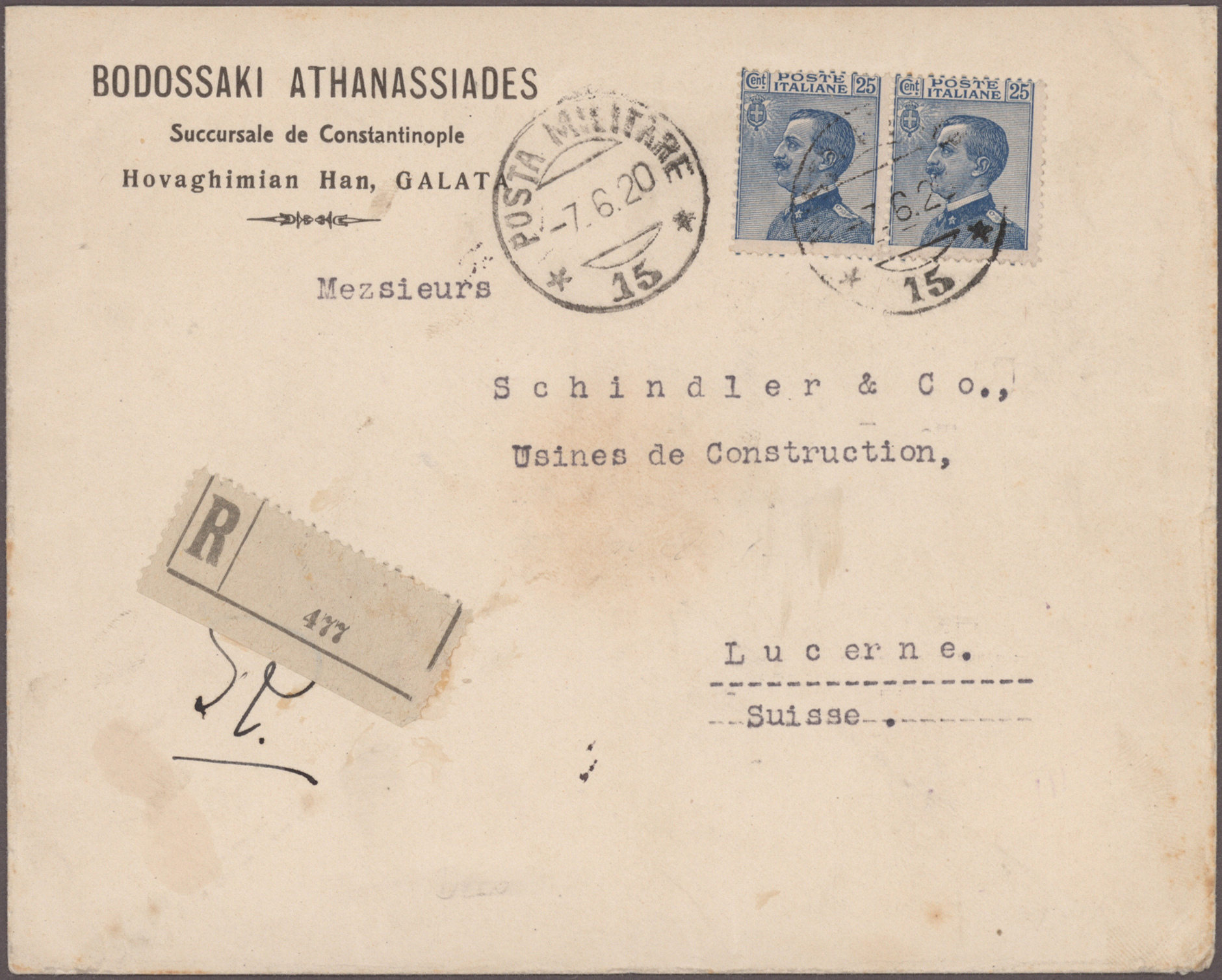 Lot 09290 - italienische post in der levante - Auktionshaus Christoph Gärtner GmbH & Co. KG 56th AUCTION - Day 4 Lot 09290 - italienische post in der levante - Auktionshaus Christoph Gärtner GmbH & Co. KG 56th AUCTION - Day 4