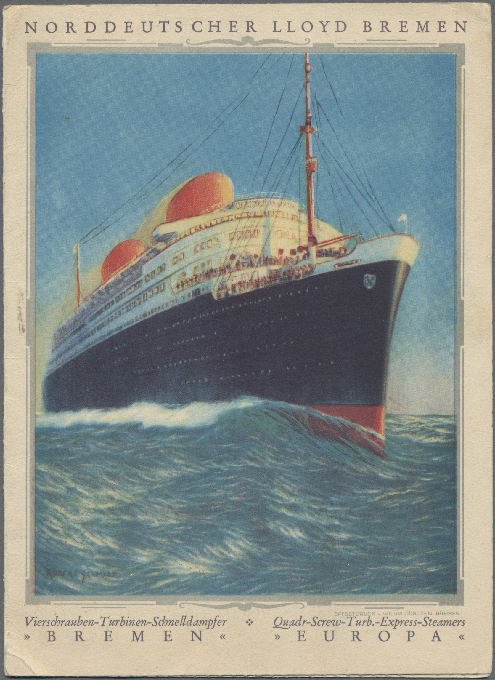 Lot 03617 - Thematik: Schiffe-Passagierschiffe / ships-passenger ships - Auktionshaus Christoph Gärtner GmbH & Co. KG 55th AUCTION - Day 2 Lot 03617 - Thematik: Schiffe-Passagierschiffe / ships-passenger ships - Auktionshaus Christoph Gärtner GmbH & Co. KG 55th AUCTION - Day 2
