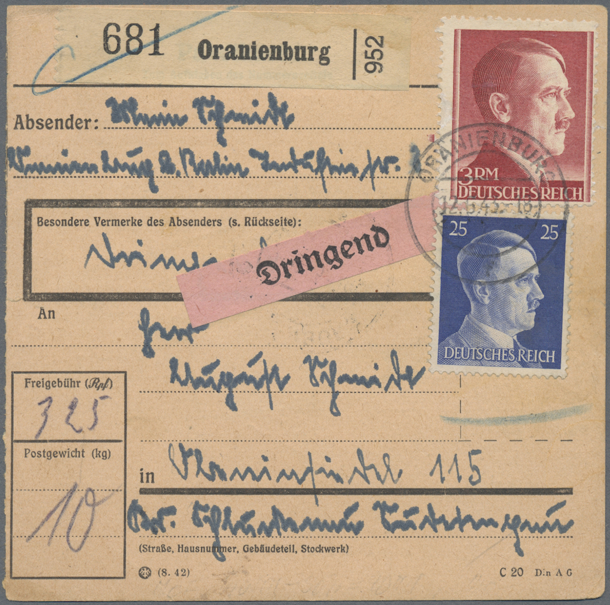 Lot 05249 - Deutsches Reich - 3. Reich - Auktionshaus Christoph Gärtner GmbH & Co. KG 57th AUCTION - Day 3 Lot 05249 - Deutsches Reich - 3. Reich - Auktionshaus Christoph Gärtner GmbH & Co. KG 57th AUCTION - Day 3