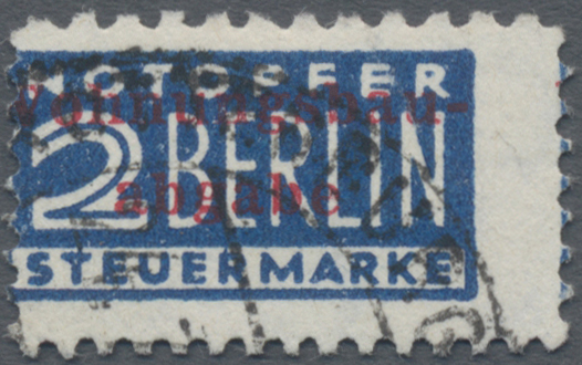 Lot 1876 - Franz√∂sische Zone - W√ºrttemberg - Wohnungsbau-Abgabe  -   Auction #211