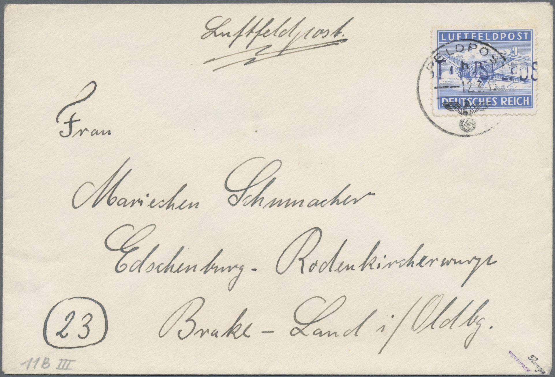 Lot 1824 - feldpostmarken - Auction #211 Lot 1824 - feldpostmarken - Auction #211