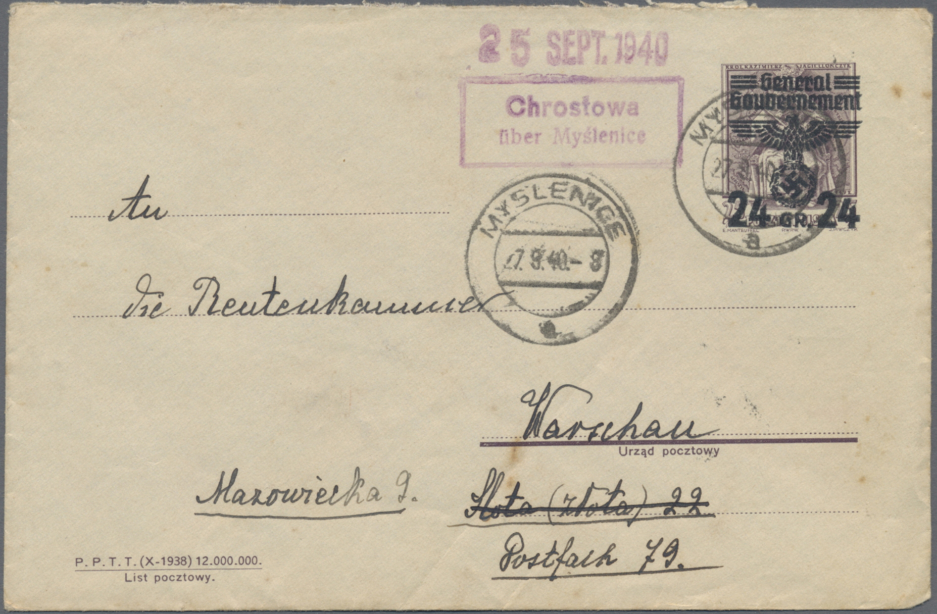 Lot 11424 - Dt. Besetzung II WK - Generalgouvernement - Auktionshaus Christoph Gärtner GmbH & Co. KG 56th AUCTION - Day 5 Lot 11424 - Dt. Besetzung II WK - Generalgouvernement - Auktionshaus Christoph Gärtner GmbH & Co. KG 56th AUCTION - Day 5