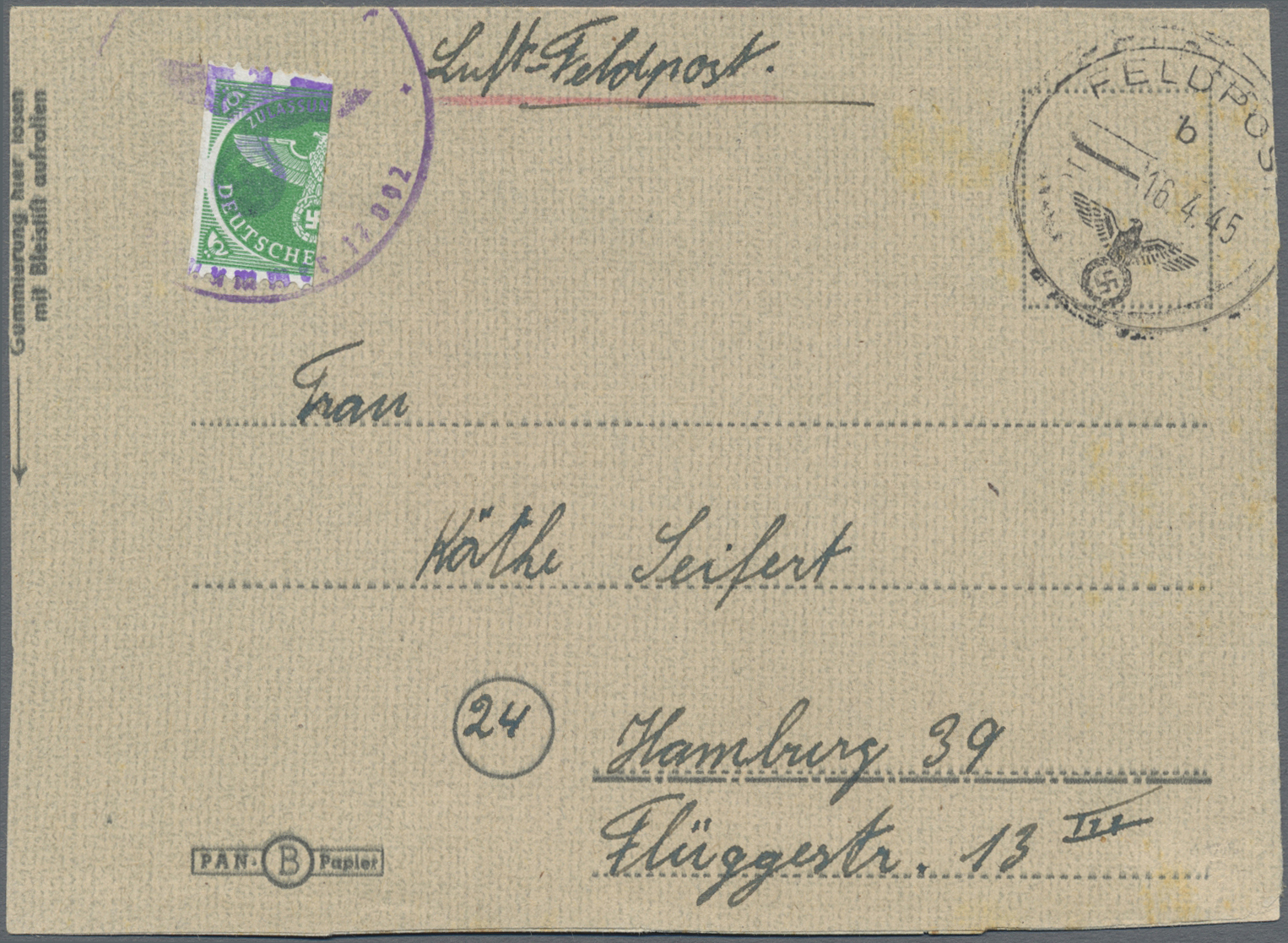 Lot 1834 - feldpostmarken - Auction #211 Lot 1834 - feldpostmarken - Auction #211