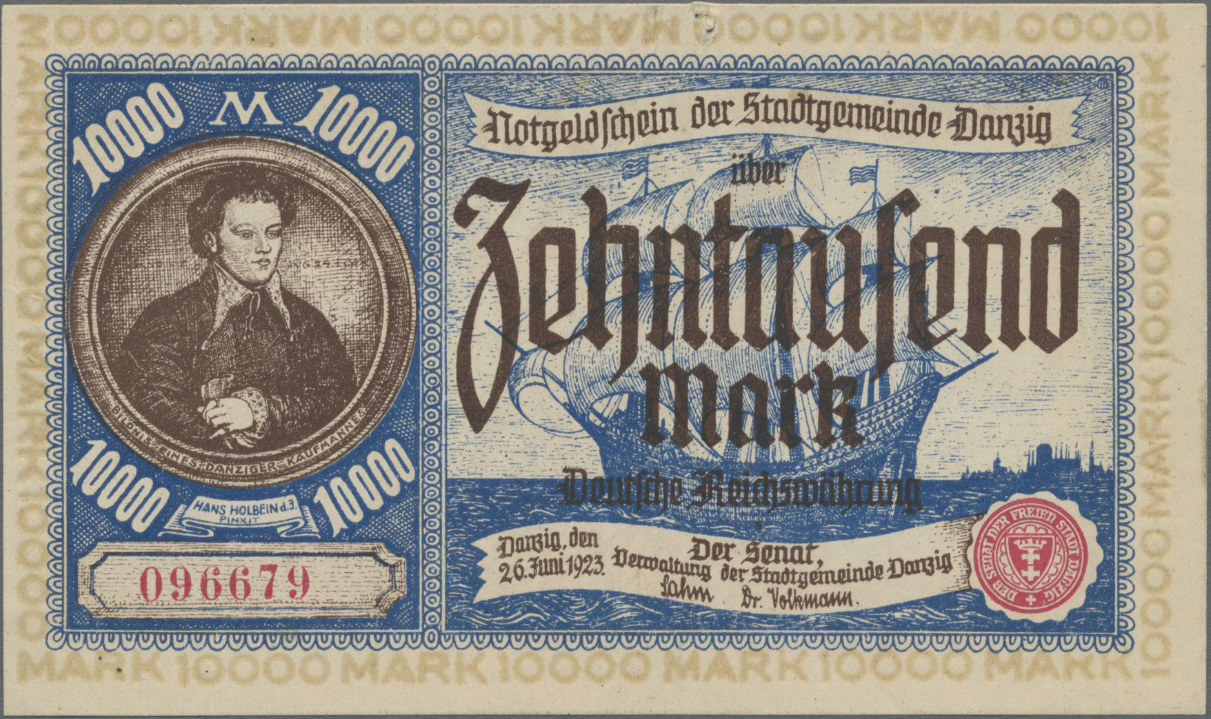 Lot 14566 - Deutschland - Nebengebiete Deutsches Reich | Banknoten  -  Auktionshaus Christoph Gärtner GmbH & Co. KG 53rd AUCTION - Day 6 Coins/Banknotes