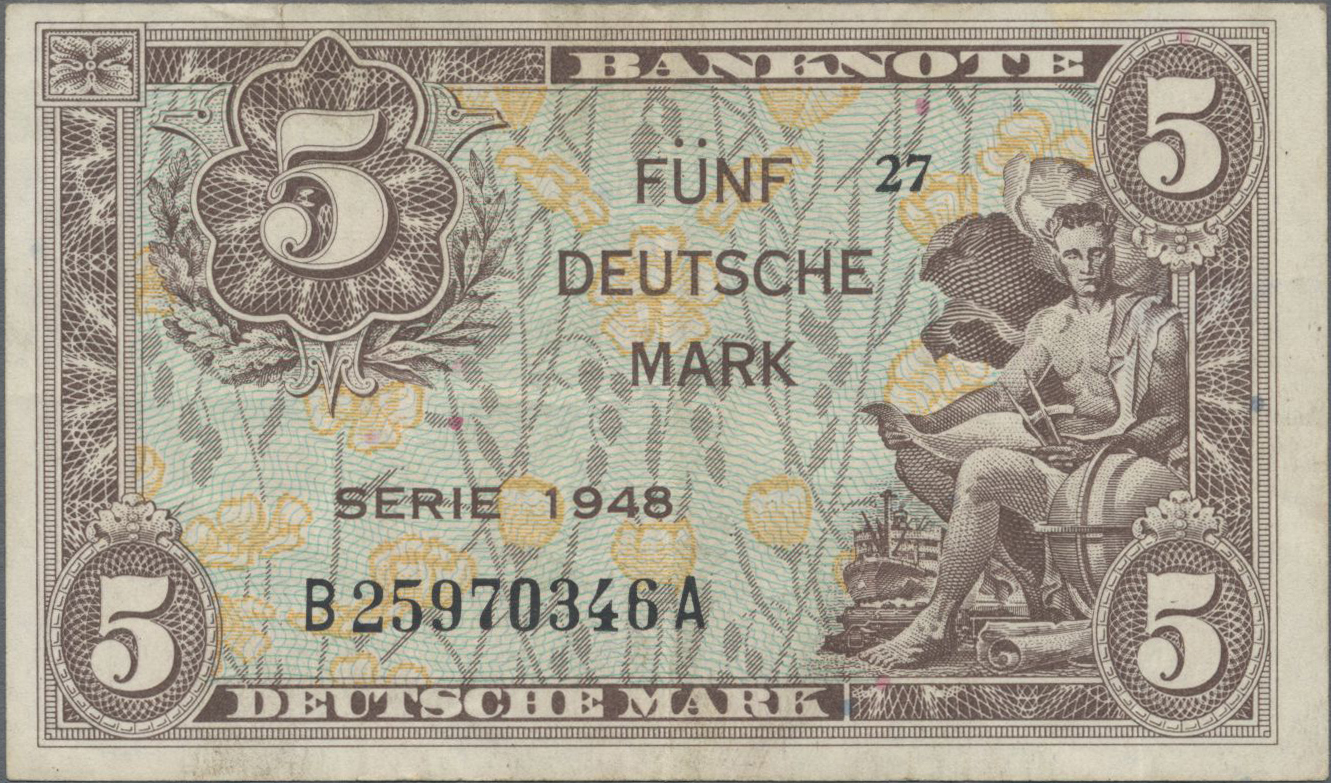 Lot 14533 - Deutschland - Bank Deutscher Länder + Bundesrepublik Deutschland | Banknoten  -  Auktionshaus Christoph Gärtner GmbH & Co. KG 53rd AUCTION - Day 6 Coins/Banknotes