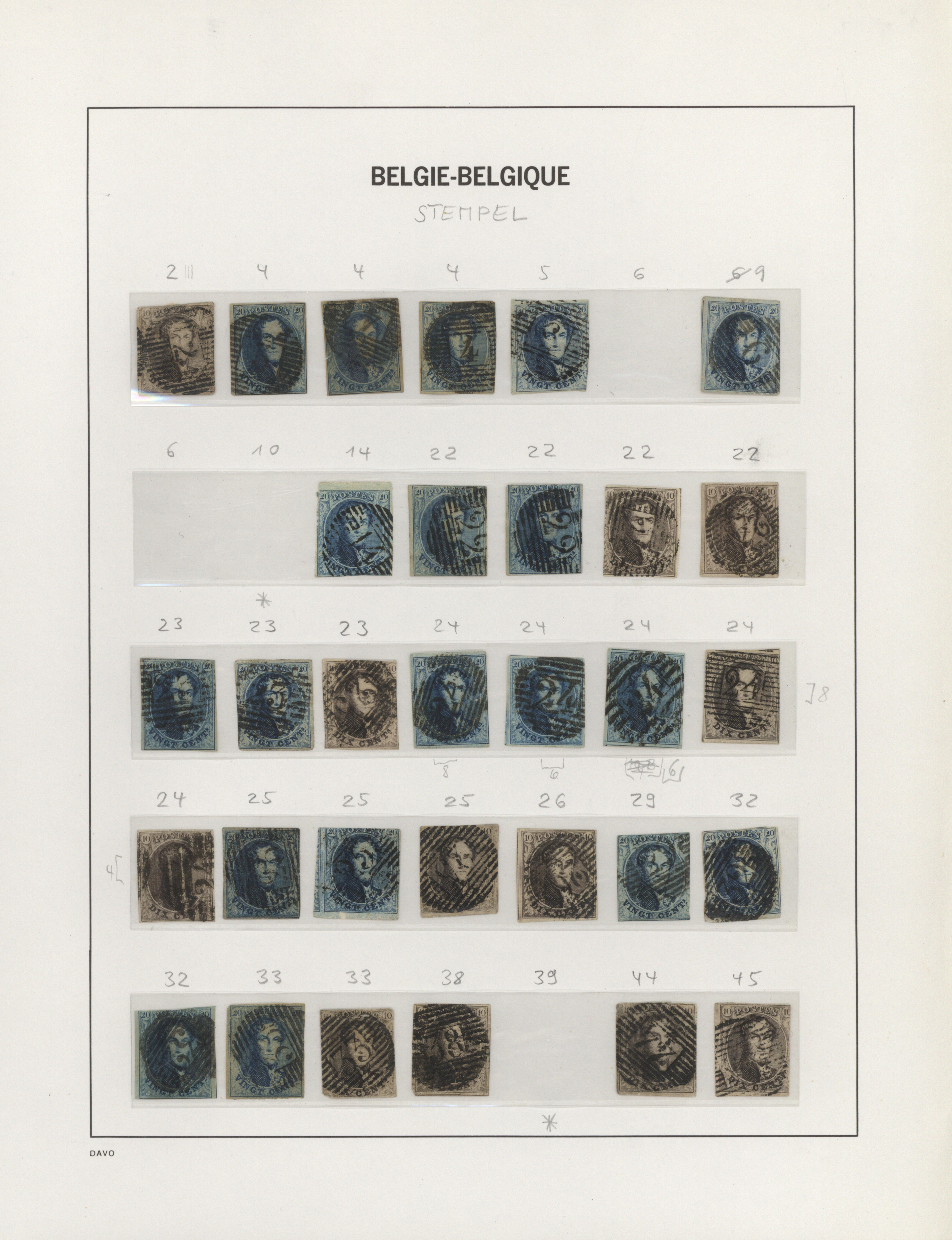 Stamp Auction Belgien Stempel Sale 44 Collections Overseas Europe Lot