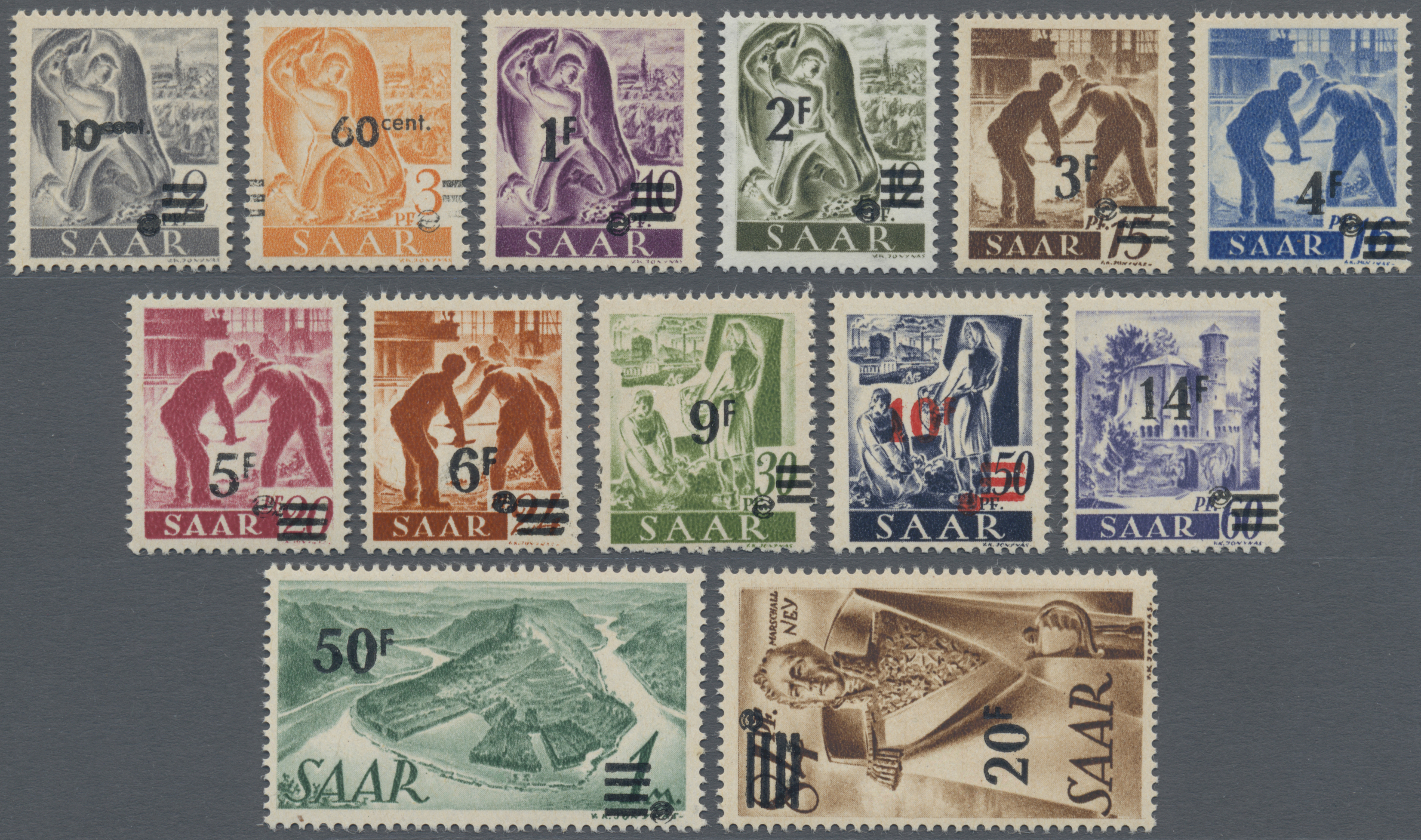 Stamp Auction Saarland 1947 56 Germany Auction 42 Day 5