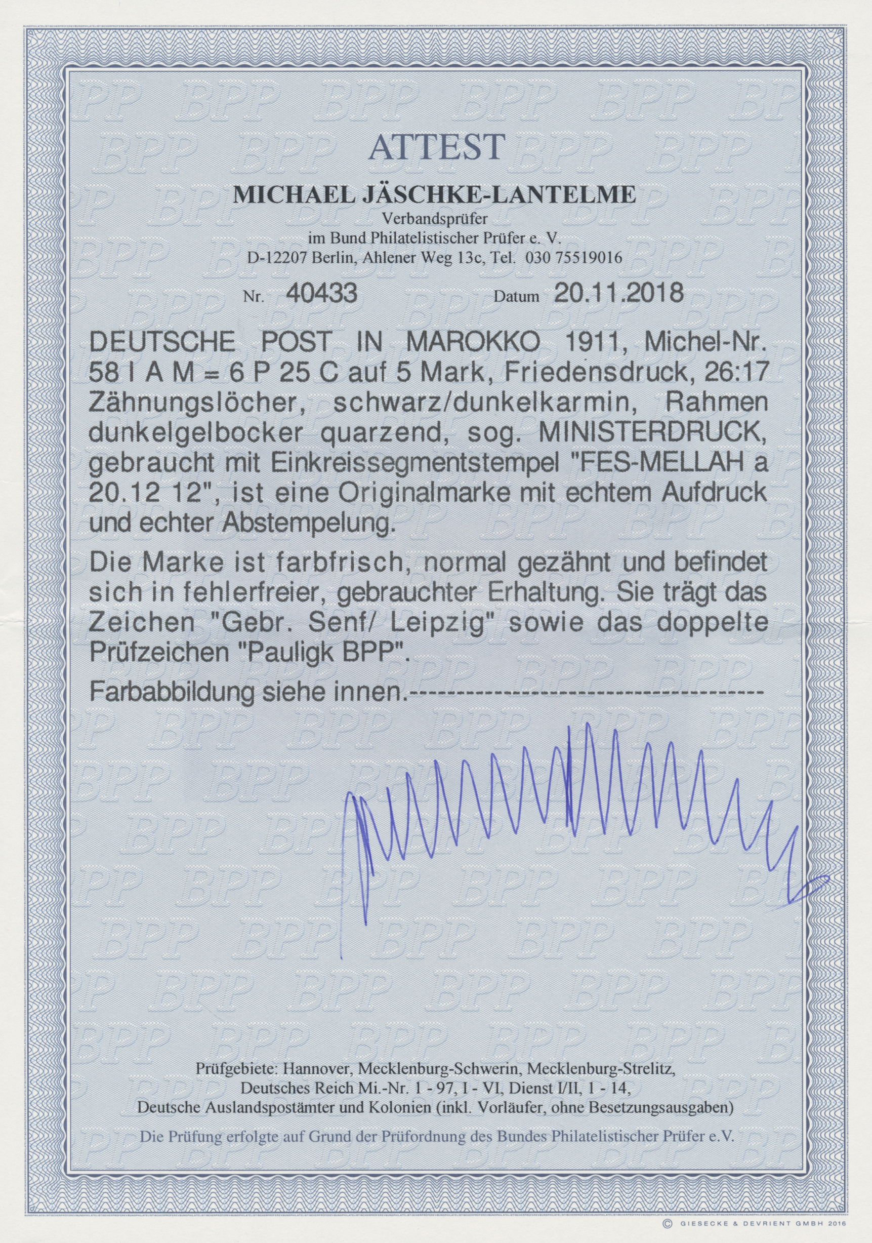 Lot 05711 - deutsche post in marokko  -  Auktionshaus Christoph Gärtner GmbH & Co. KG 55th AUCTION - Day 3