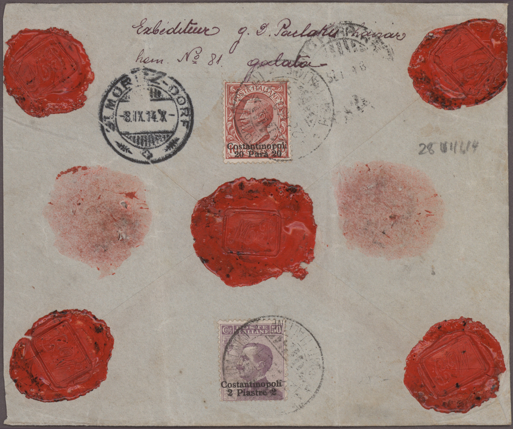 Lot 09289 - italienische post in der levante - Auktionshaus Christoph Gärtner GmbH & Co. KG 56th AUCTION - Day 4 Lot 09289 - italienische post in der levante - Auktionshaus Christoph Gärtner GmbH & Co. KG 56th AUCTION - Day 4