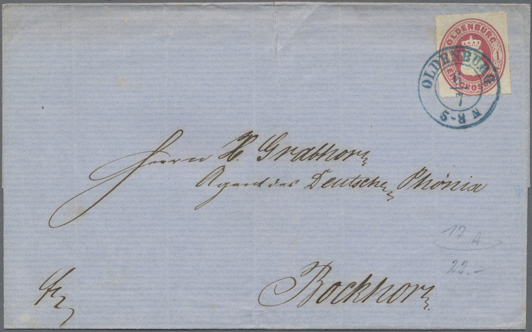 Lot 2085 - Oldenburg - Marken und Briefe - Auktionshaus Edgar Mohrmann & Co. Internat. Briefmarken-Auktionen GmhH Auction #211 Lot 2085 - Oldenburg - Marken und Briefe - Auktionshaus Edgar Mohrmann & Co. Internat. Briefmarken-Auktionen GmhH Auction #211