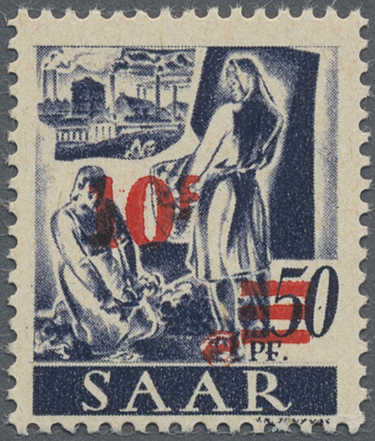 Lot 06505 - Saarland (1947/56) - Auktionshaus Christoph Gärtner GmbH & Co. KG 58th AUCTION - Day 2 Lot 06505 - Saarland (1947/56) - Auktionshaus Christoph Gärtner GmbH & Co. KG 58th AUCTION - Day 2