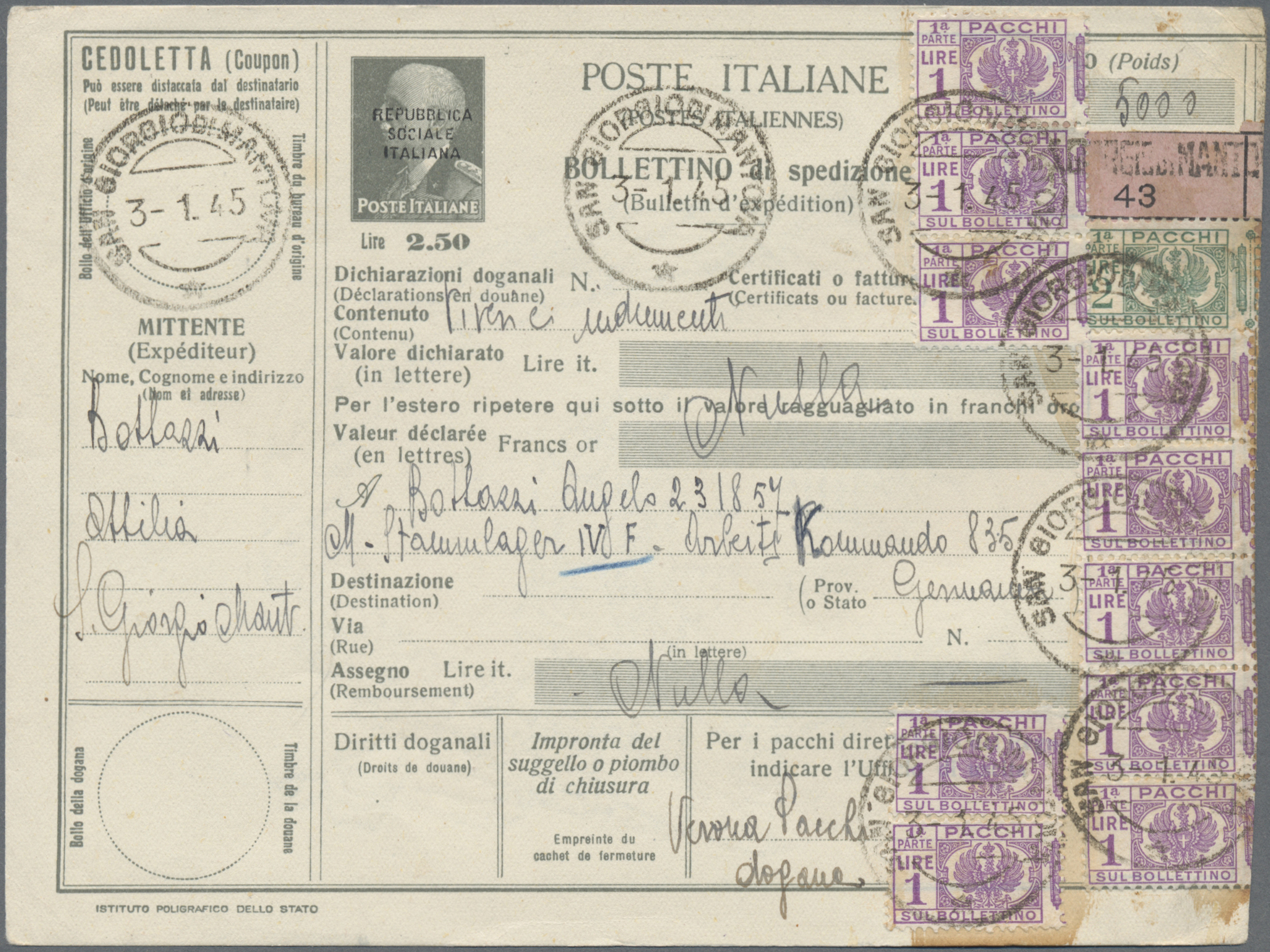 Lot 03526 - Italien - Ganzsachen - Auktionshaus Christoph Gärtner GmbH & Co. KG 57th AUCTION - Day 2 Lot 03526 - Italien - Ganzsachen - Auktionshaus Christoph Gärtner GmbH & Co. KG 57th AUCTION - Day 2