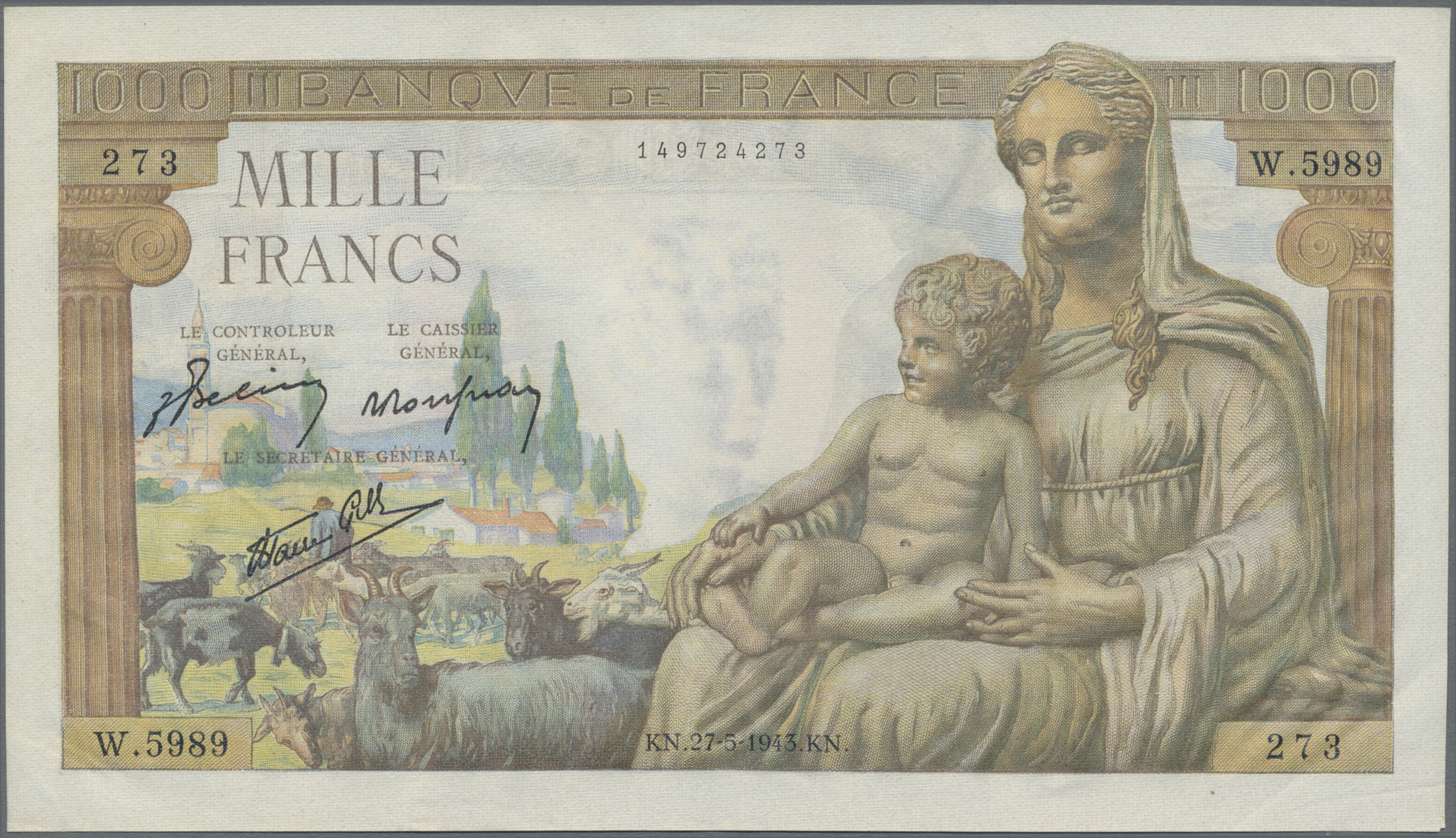 Lot 1162 - France / Frankreich | Banknoten - Auktionshaus Christoph Gärtner GmbH & Co. KG 58th AUCTION - Day 1 Lot 1162 - France / Frankreich | Banknoten - Auktionshaus Christoph Gärtner GmbH & Co. KG 58th AUCTION - Day 1