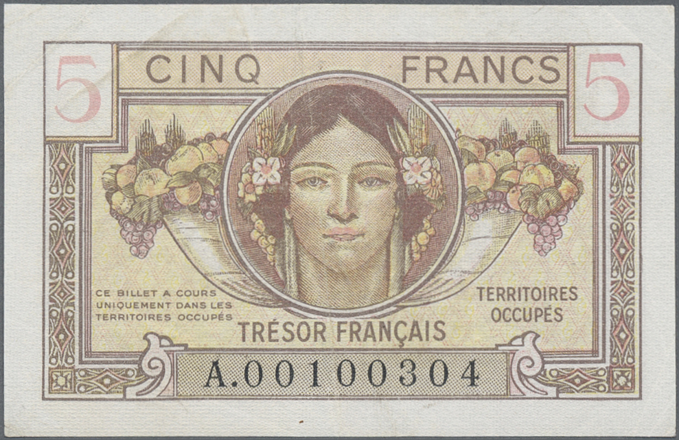 Lot 01169 - France / Frankreich | Banknoten - Auktionshaus Christoph Gärtner GmbH & Co. KG 58th AUCTION - Day 1 Lot 01169 - France / Frankreich | Banknoten - Auktionshaus Christoph Gärtner GmbH & Co. KG 58th AUCTION - Day 1