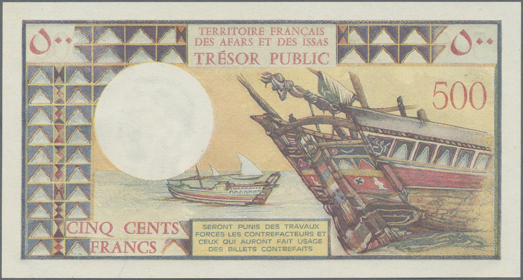 Lot 01172 - French Afars & Issas | Banknoten - Auktionshaus Christoph Gärtner GmbH & Co. KG 58th AUCTION - Day 1 Lot 01172 - French Afars & Issas | Banknoten - Auktionshaus Christoph Gärtner GmbH & Co. KG 58th AUCTION - Day 1