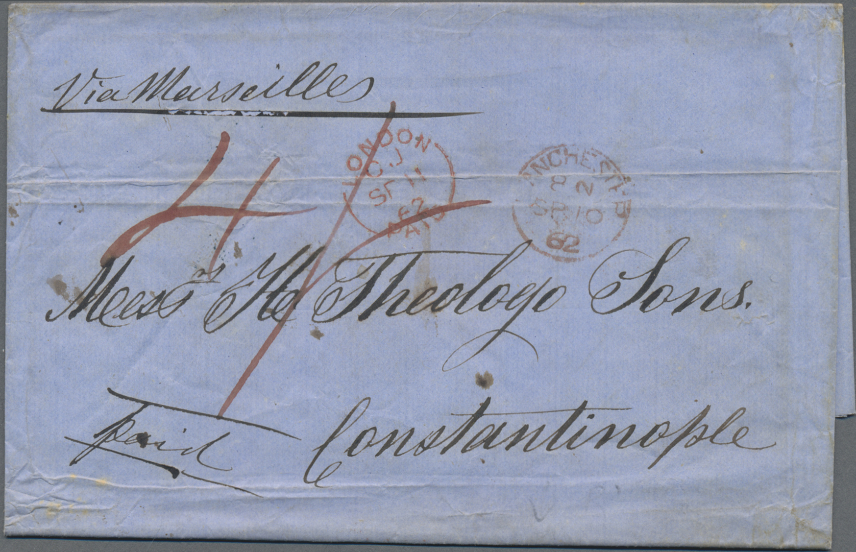 Lot 03420 - britische post in der türkei - Auktionshaus Christoph Gärtner GmbH & Co. KG 57th AUCTION - Day 2 Lot 03420 - britische post in der türkei - Auktionshaus Christoph Gärtner GmbH & Co. KG 57th AUCTION - Day 2