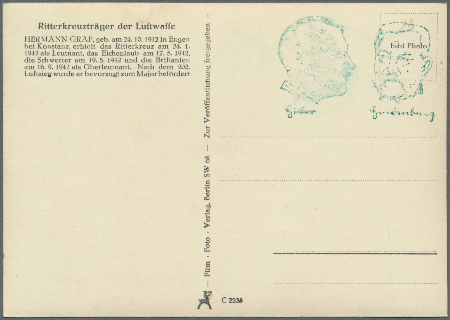 Lot 13797 - Ansichtskarten: Propaganda  -  Auktionshaus Christoph Gärtner GmbH & Co. KG 50th Auction Anniversary Auction - Day 4