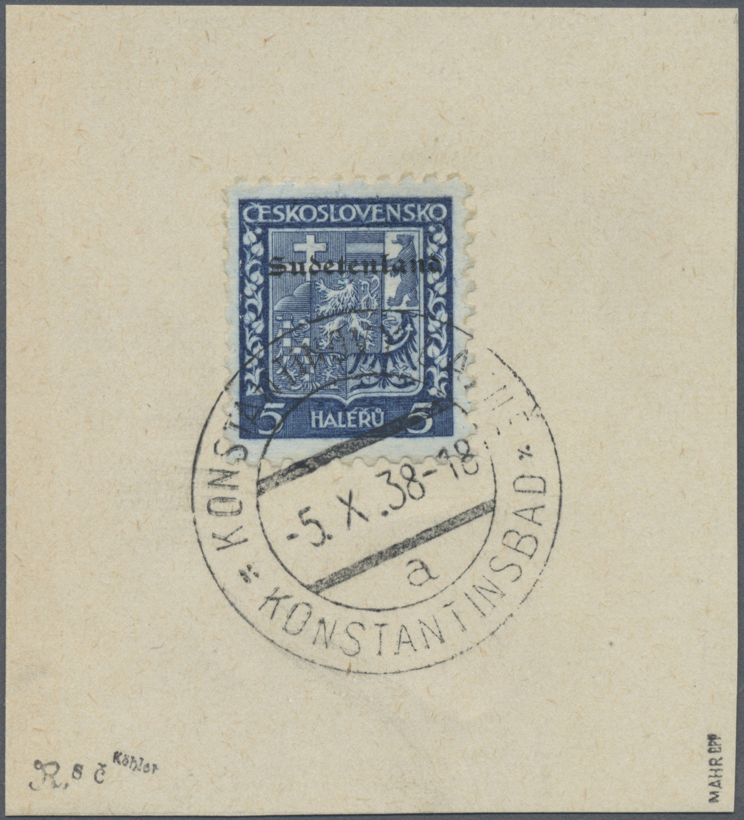 Lot 05587 - Sudetenland - Konstantinsbad - Auktionshaus Christoph Gärtner GmbH & Co. KG 56th AUCTION - Day 3 Lot 05587 - Sudetenland - Konstantinsbad - Auktionshaus Christoph Gärtner GmbH & Co. KG 56th AUCTION - Day 3